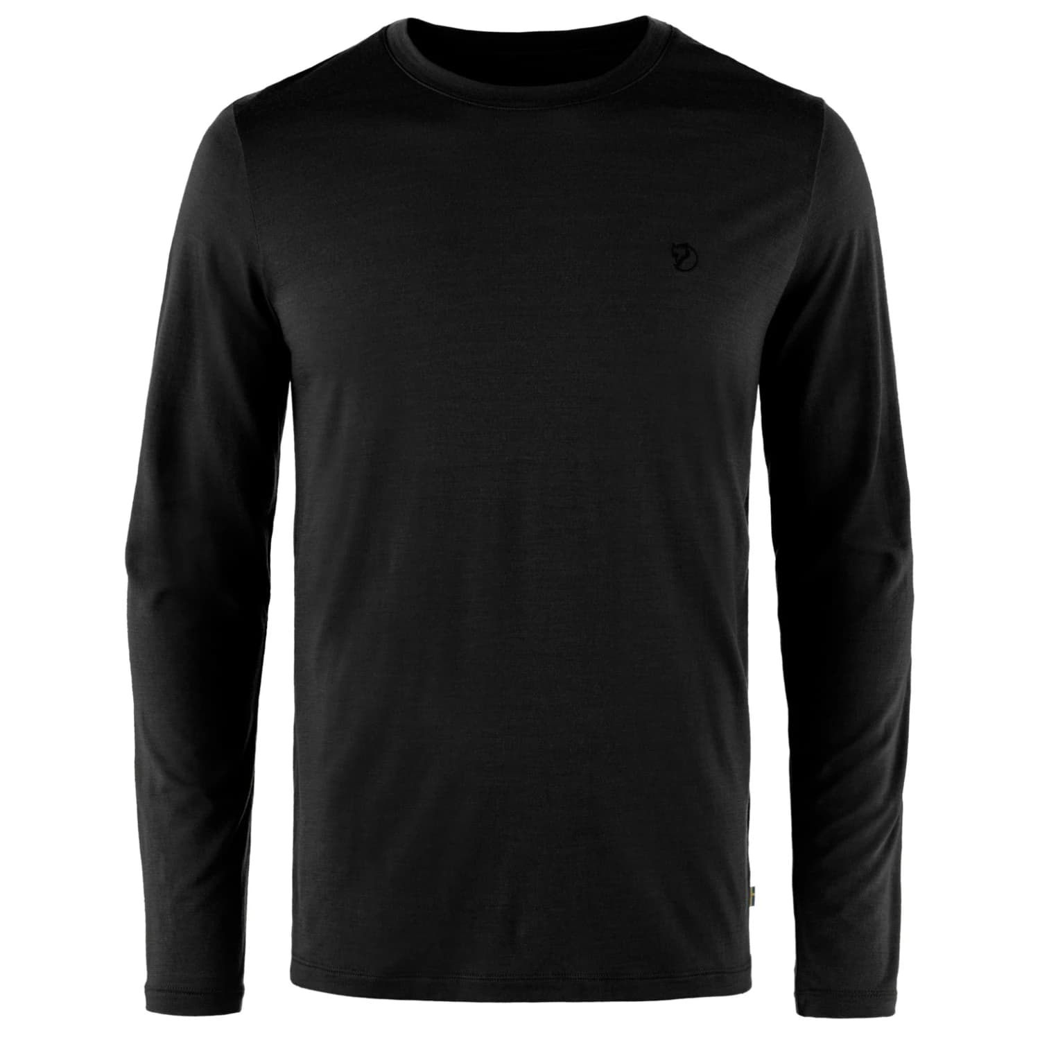 Мъжка мериносова блуза Fjällräven Abisko Wool L/S Longsleeve - Black
