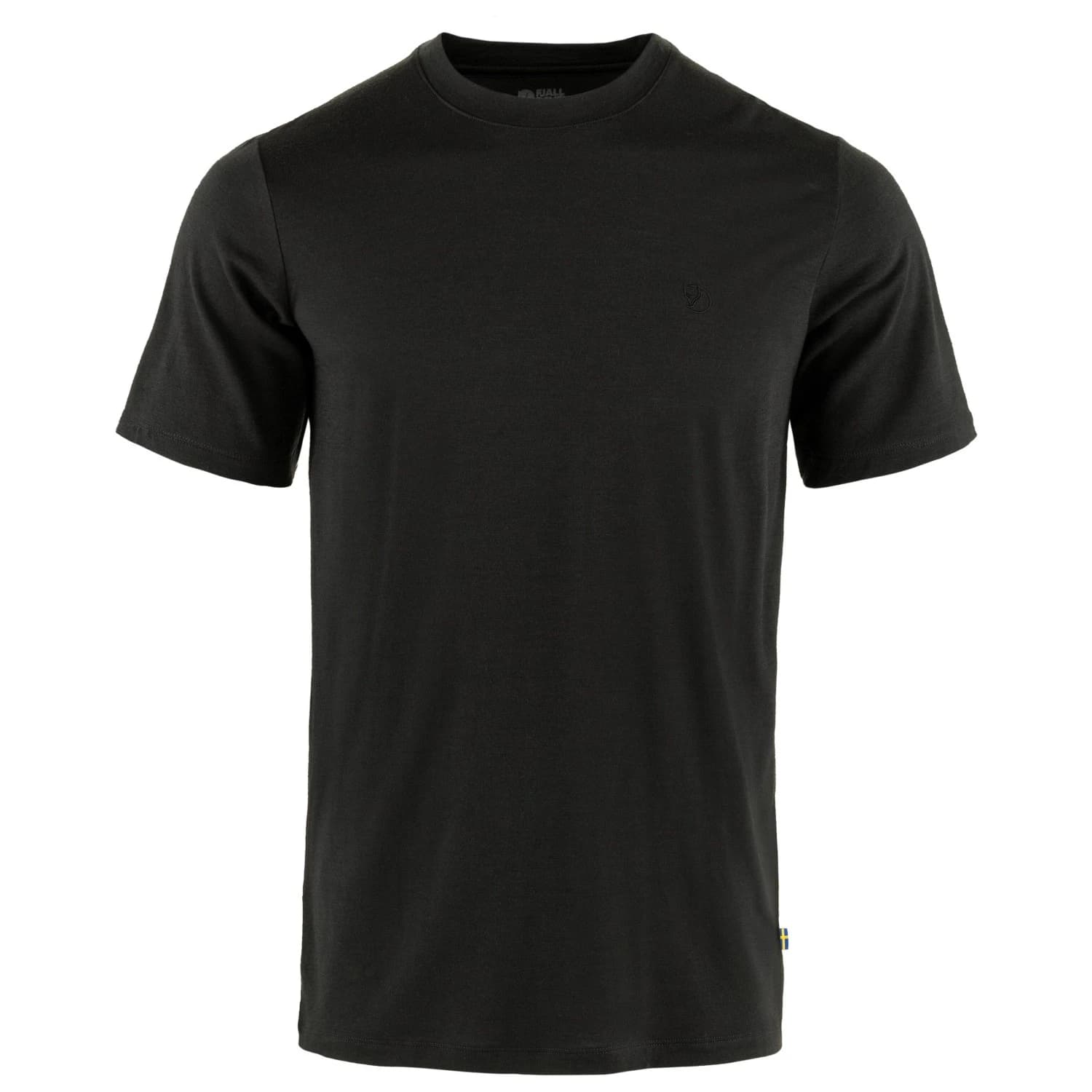 Мъжка мериносова блуза Fjällräven Abisko Wool S/S T-shirt - Black
