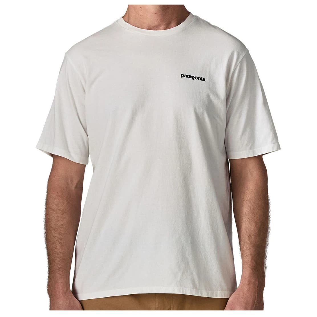 Мъжка тениска Patagonia P-6 Logo Responsibili-Tee T-shirt - Fiber White