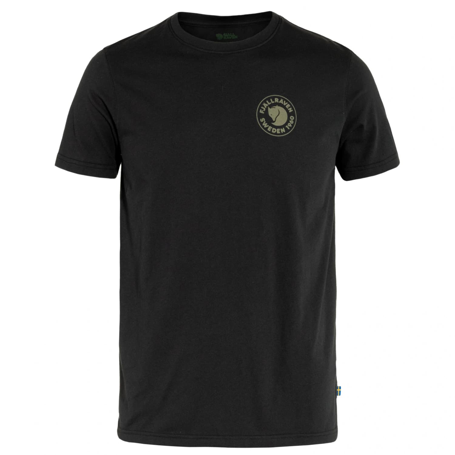 Мъжки вълнен пуловер Fjällräven 1960 Logo T-shirt - Black