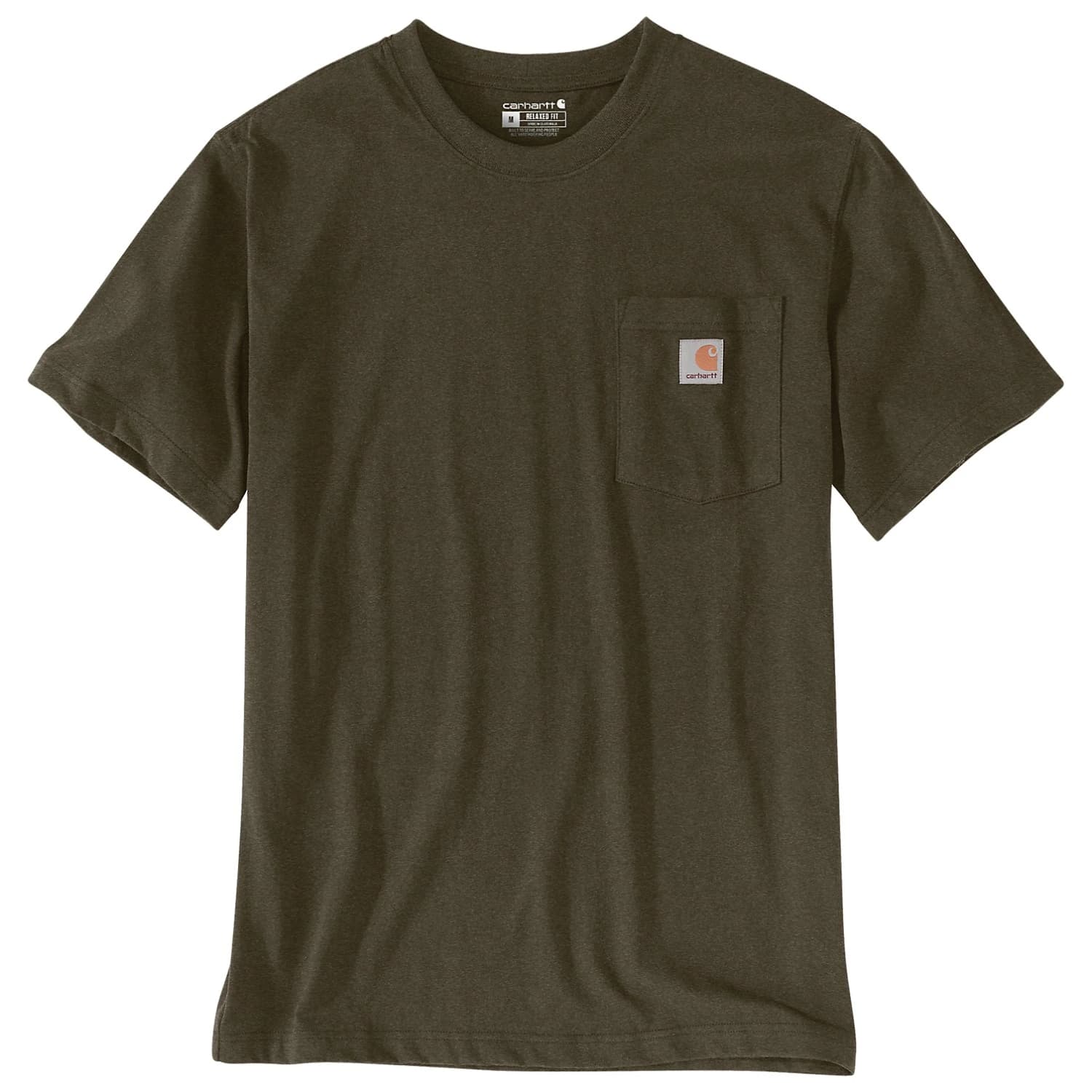 Мъжка тениска Carhartt Workw Pocket S/S T-shirt - Burnished Logs Heather