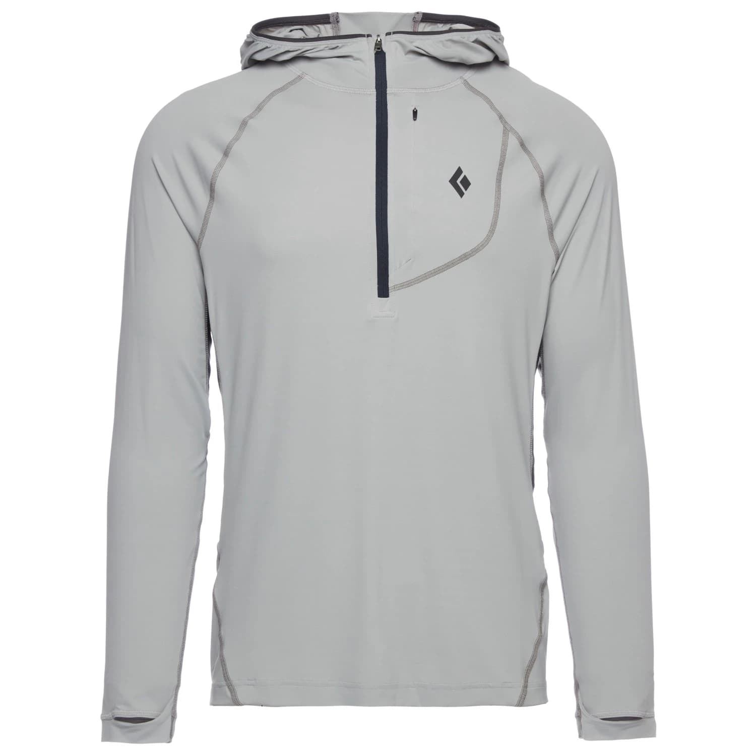 Мъжка блуза с дълъг ръкав Black diamond Alpenglow Pro Hoody Longsleeve - Pewter II