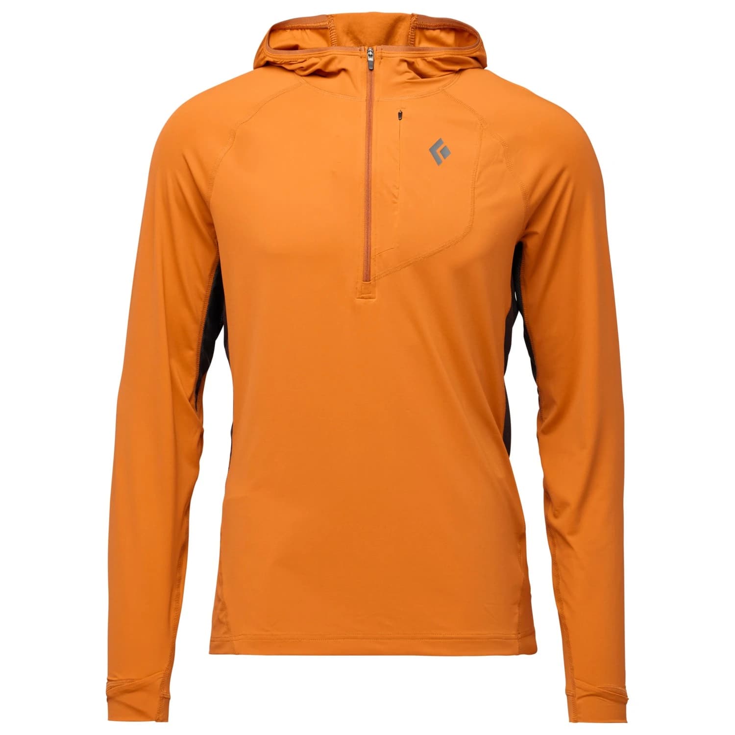 Мъжка блуза с дълъг ръкав Black Diamond Alpenglow Pro Hoody Longsleeve - Saffron