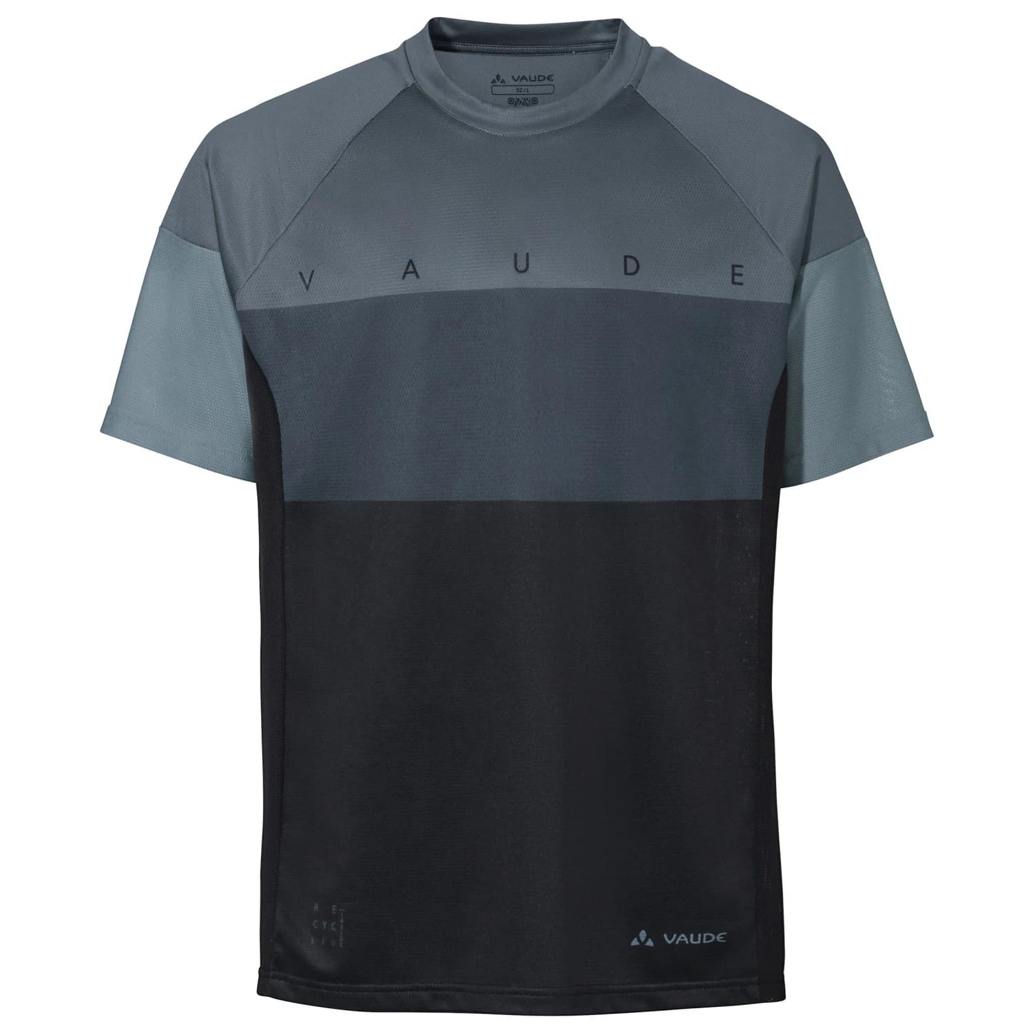 Мъжка фланелка с къс ръкав за колоездене Vaude Moab T-Shirt VI Sport shirt - Heron