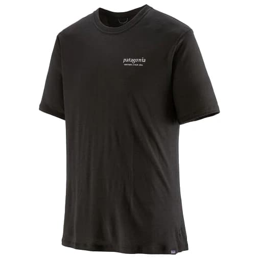 Мъжка мериносова блуза Patagonia Cap Cool Merino Graphic Shirt Merino shirt - Heritage Header: Black