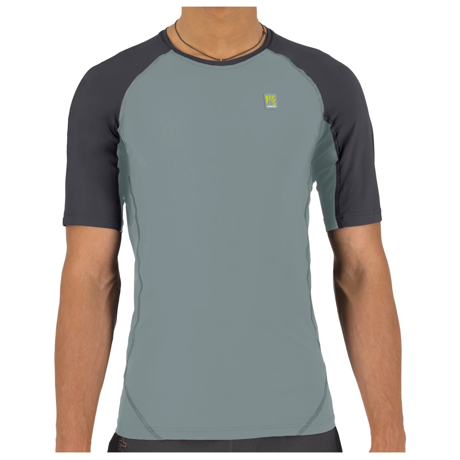 Мъжка тениска Karpos Lavaredo Jersey Running shirt - Abyss / Woodl.Gray