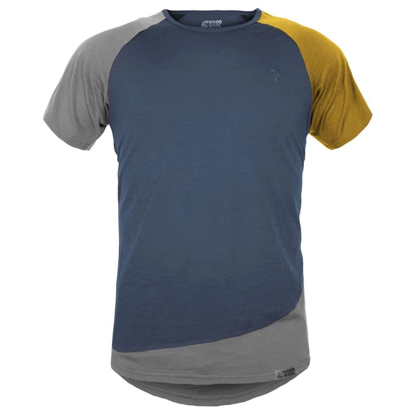 Мъжка мериносова блуза Grüezi bag Woodwool T-Shirt Mr. Kirk T-shirt - Ocean Cavern