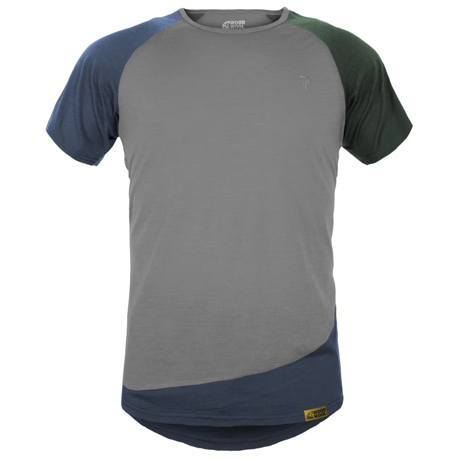 Мъжка мериносова блуза Grüezi bag Woodwool T-Shirt Mr. Kirk T-shirt - Slate Grey
