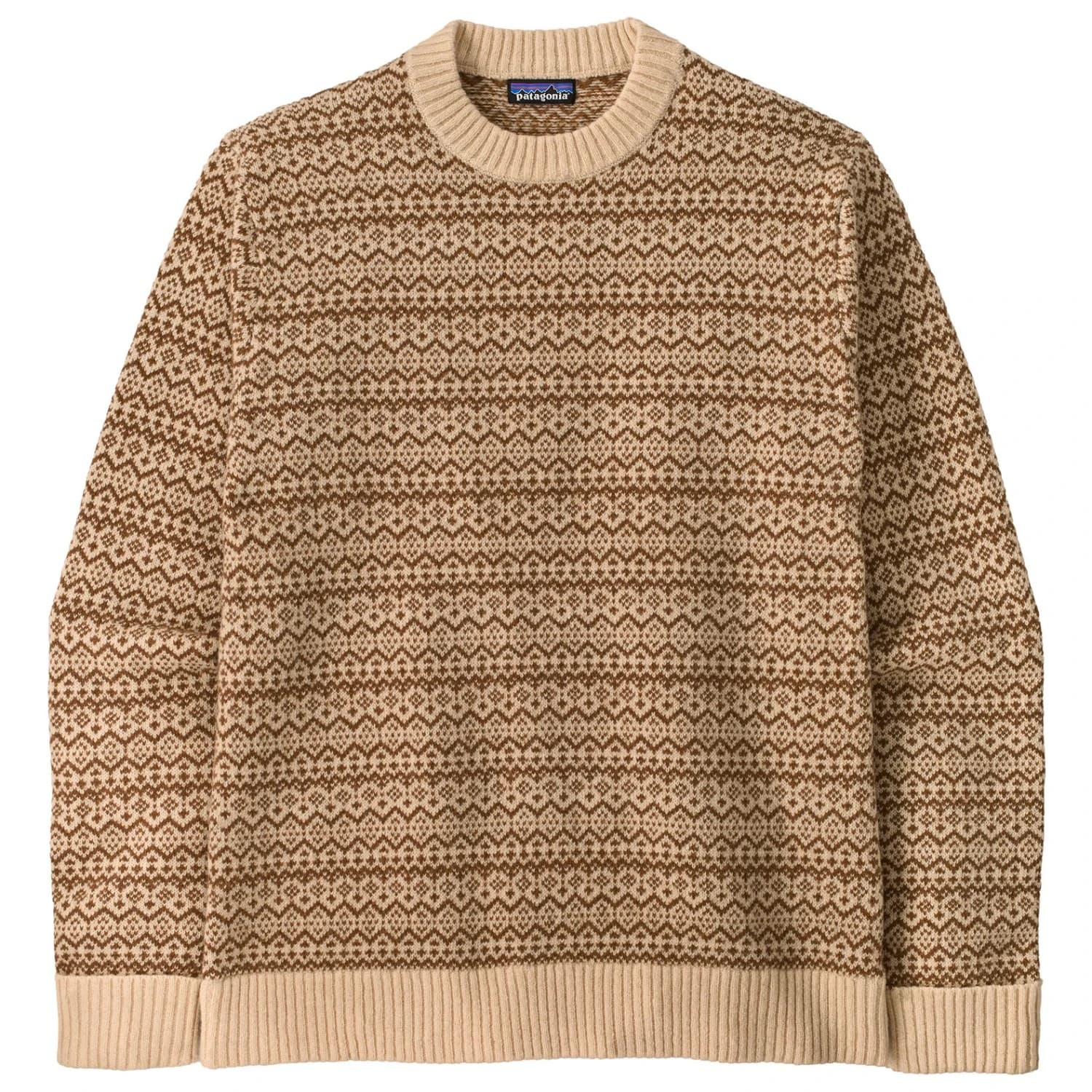 Мъжки вълнен пуловер Patagonia Recycled Wool Sweater Jumper - Snow Squail: Natural
