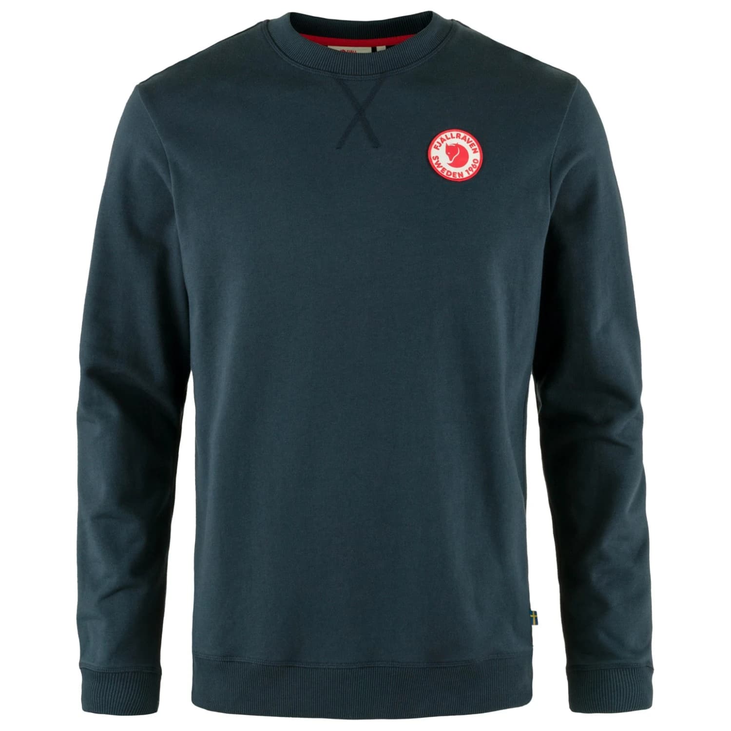 Мъжки пуловер Fjällräven 1960 Logo Badge Sweater Jumper - Dark Navy