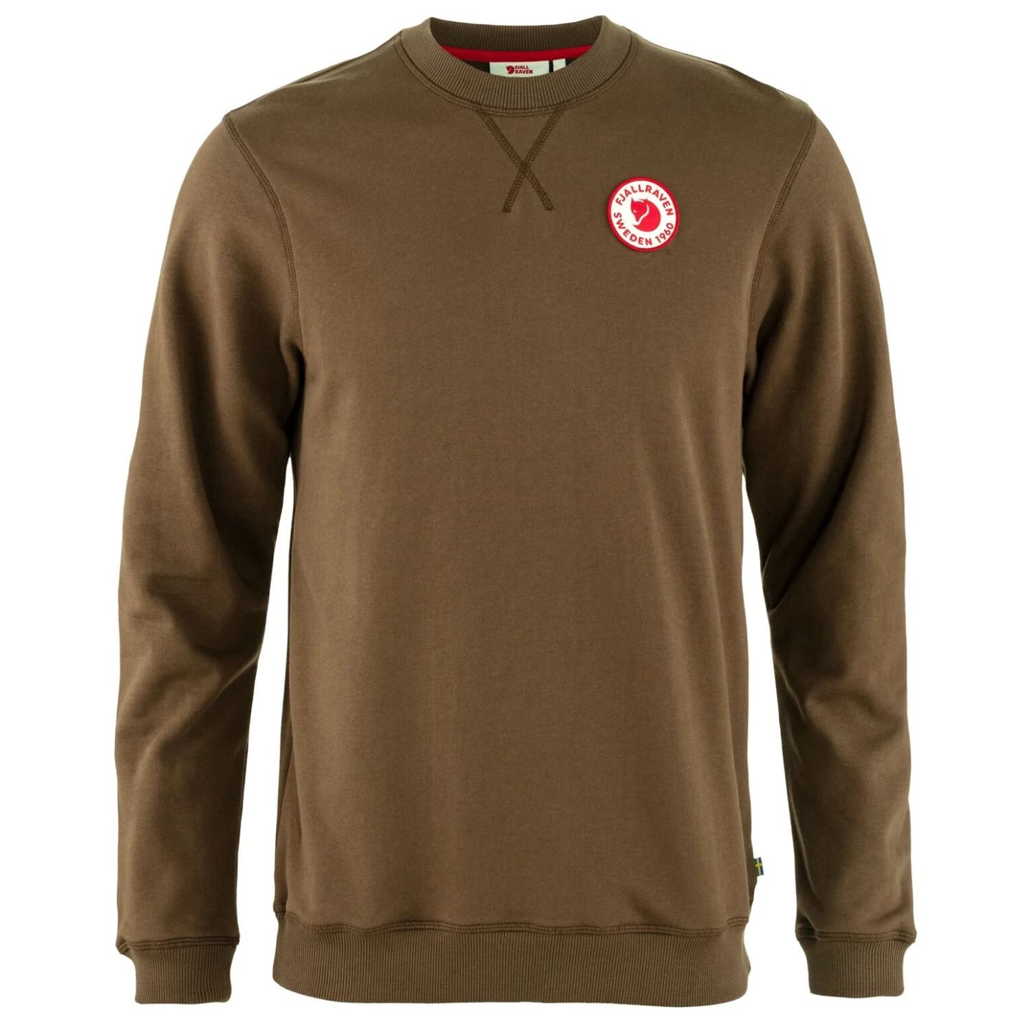 Мъжки пуловер Fjällräven 1960 Logo Badge Sweater Jumper - Dark Oak