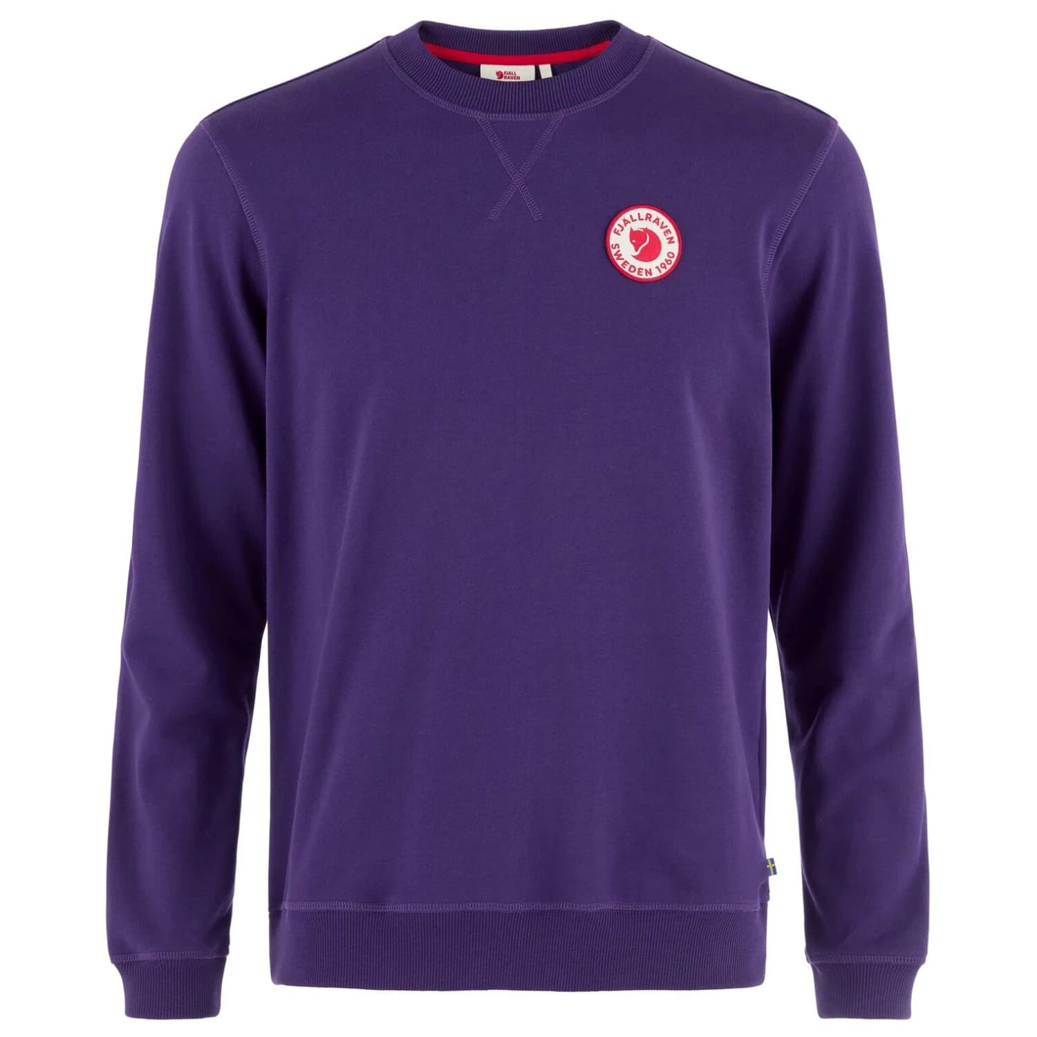 Мъжки пуловер Fjällräven 1960 Logo Badge Sweater Jumper - Dark Violet