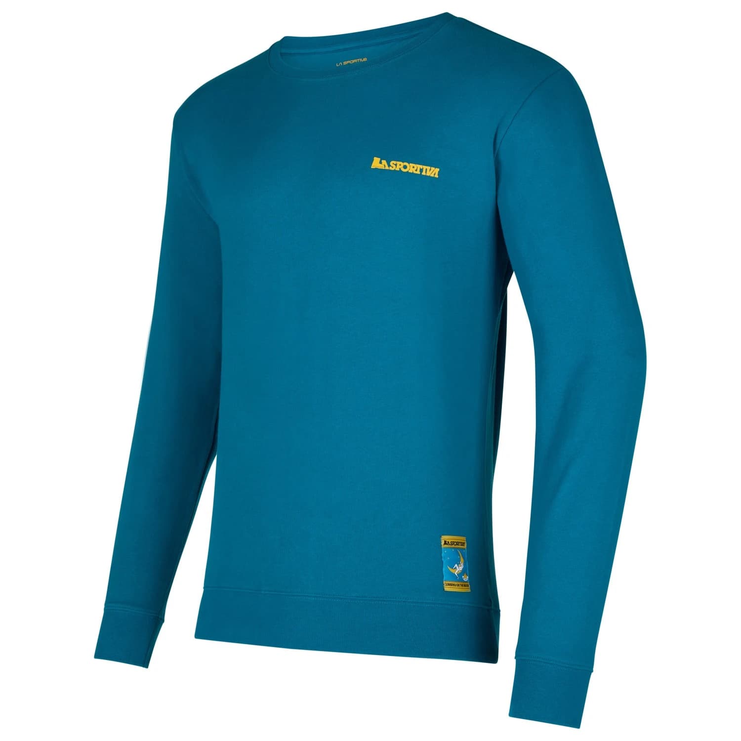 Мъжки пуловер La Sportiva Climbing On The Moon Jumper - Turchese / Giallo