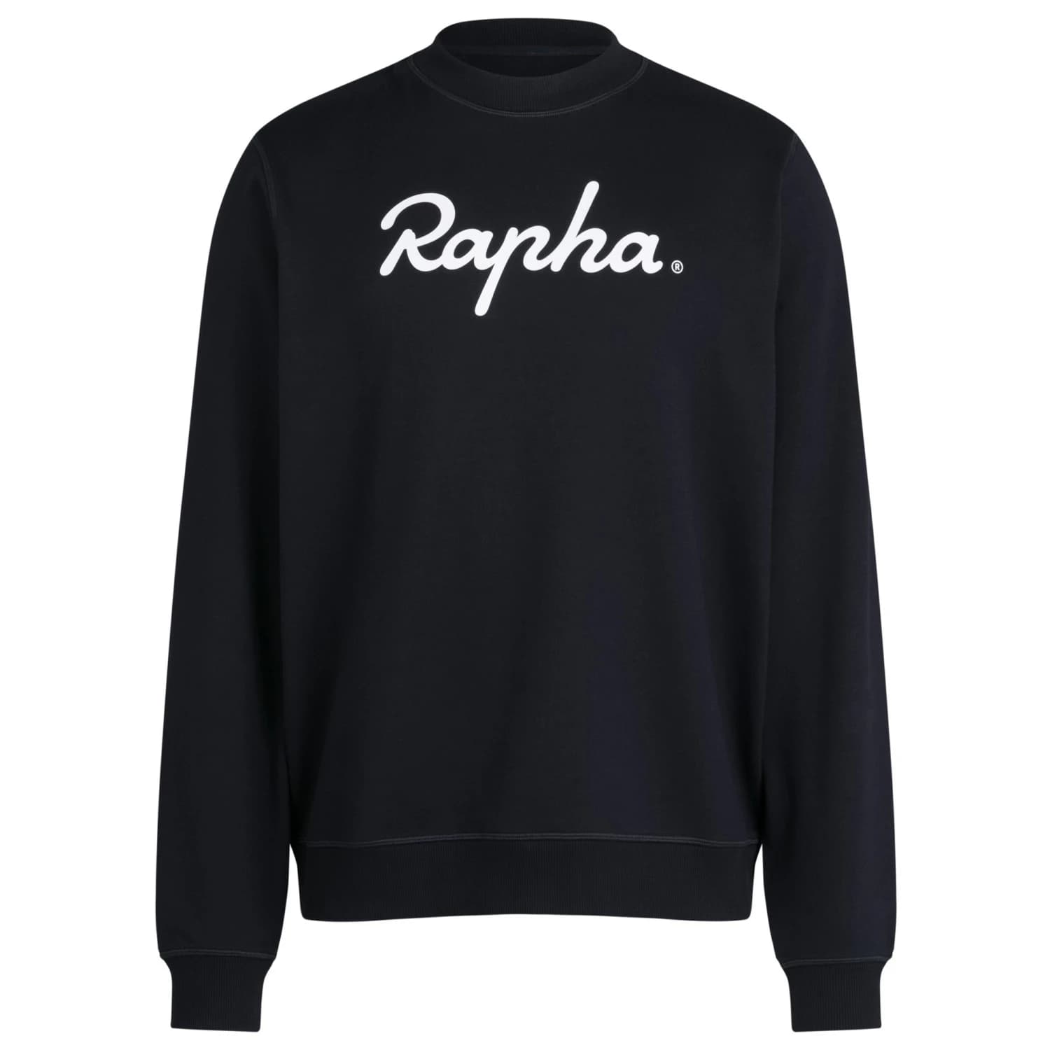 Мъжки пуловер Rapha Cotton Sweatshirt Jumper - Black / Black