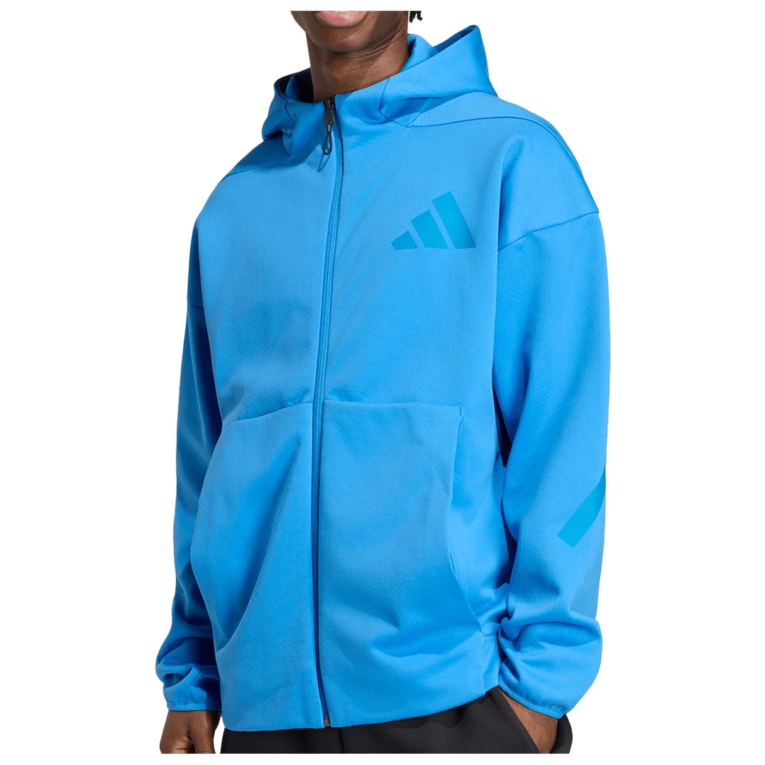 Мъжки суичър adidas Z.N.E. Full Zip Zip-up hoodie - Ray Blue