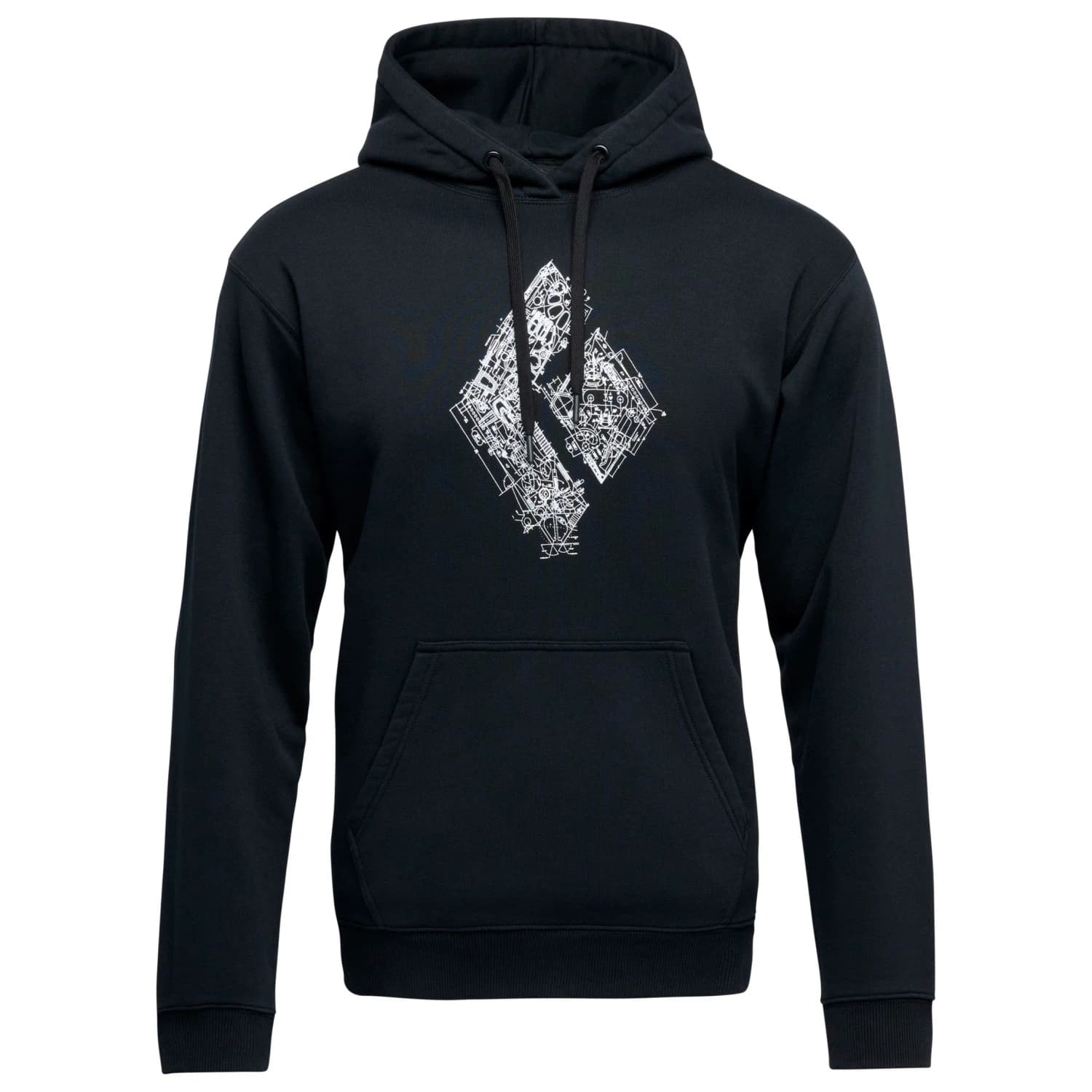 Мъжки суичър Black Diamond Engineered Diamond PO Hoody Hoodie - Black