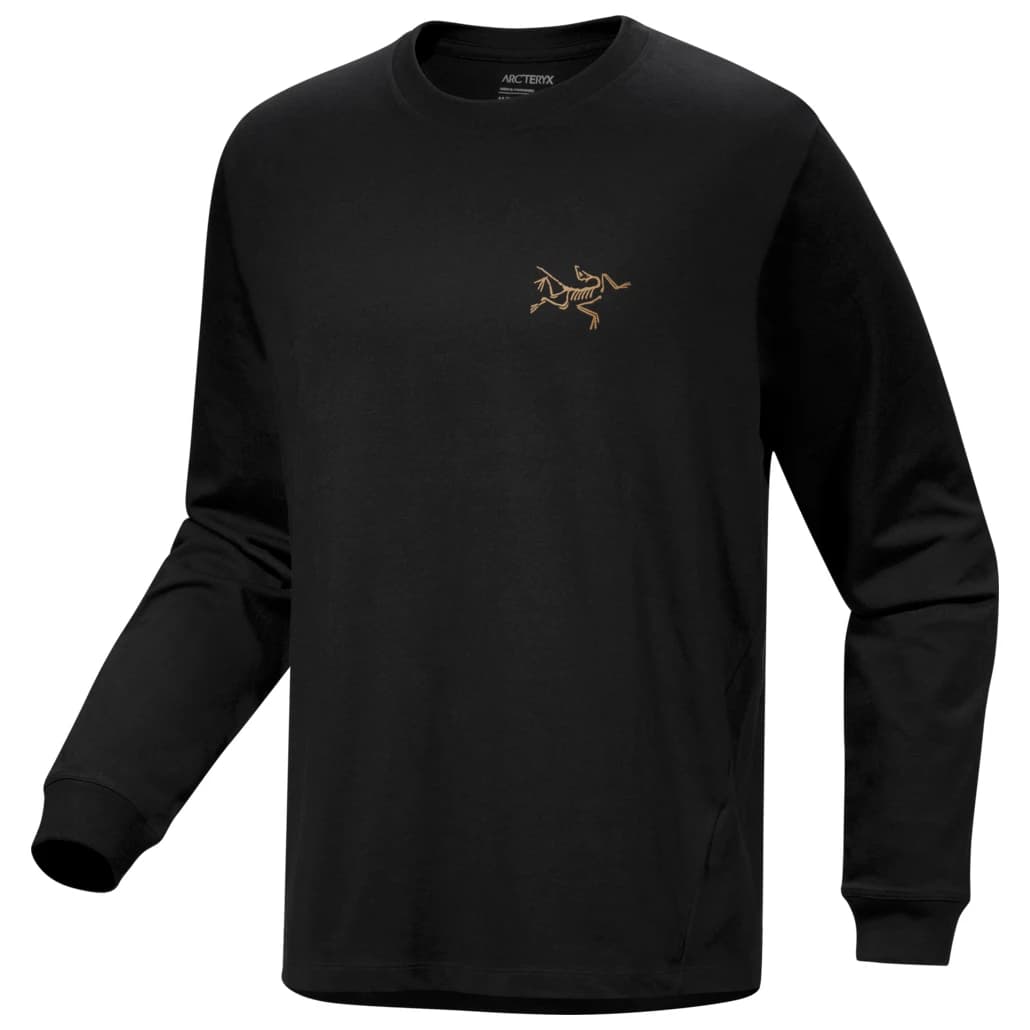 Мъжка тениска Arc'teryx Kragg Cotton L/S Jumper - 24K Black