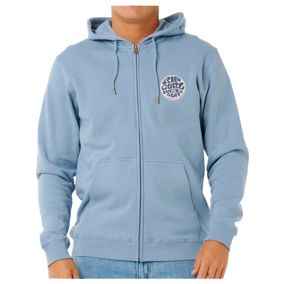 Мъжко яке за тренировка Rip Curl Wettie Passage Icon Zip Thru Hoodie - Faded Denim