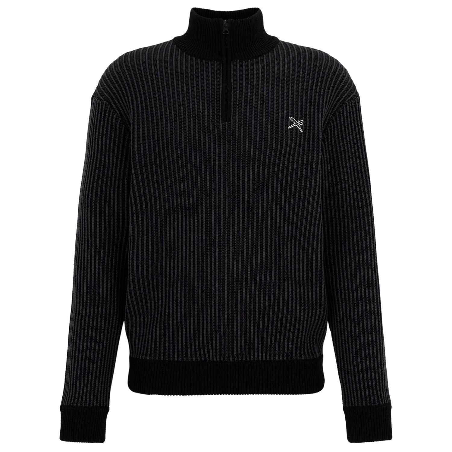 Мъжки пуловер Iriedaily La Flag Troyer Jumper - Black / Anthracite