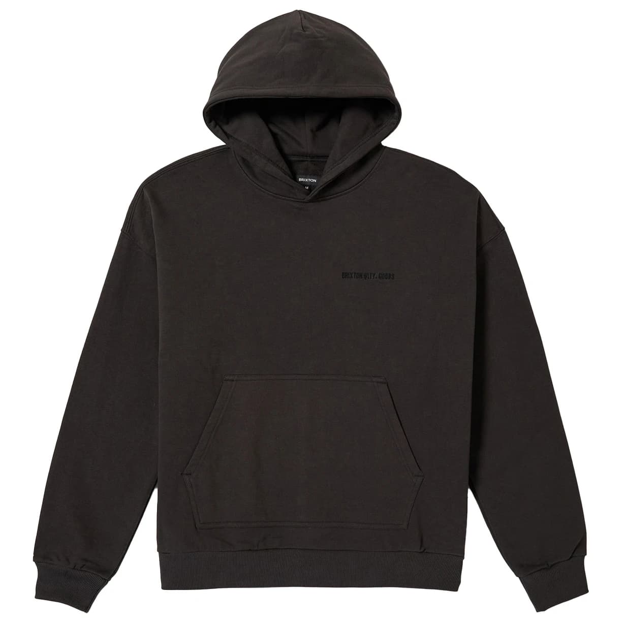 Мъжки суичър Brixton Embroidered Heavy Weight Hood Hoodie - Black