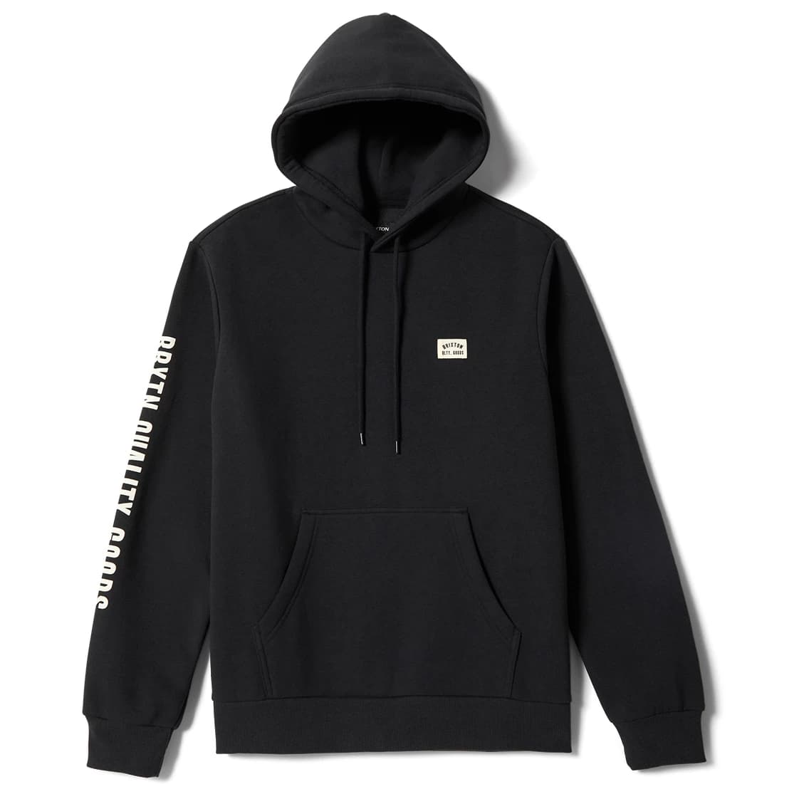 Мъжки суичър Brixton Woodburn Label Hoodie - Black