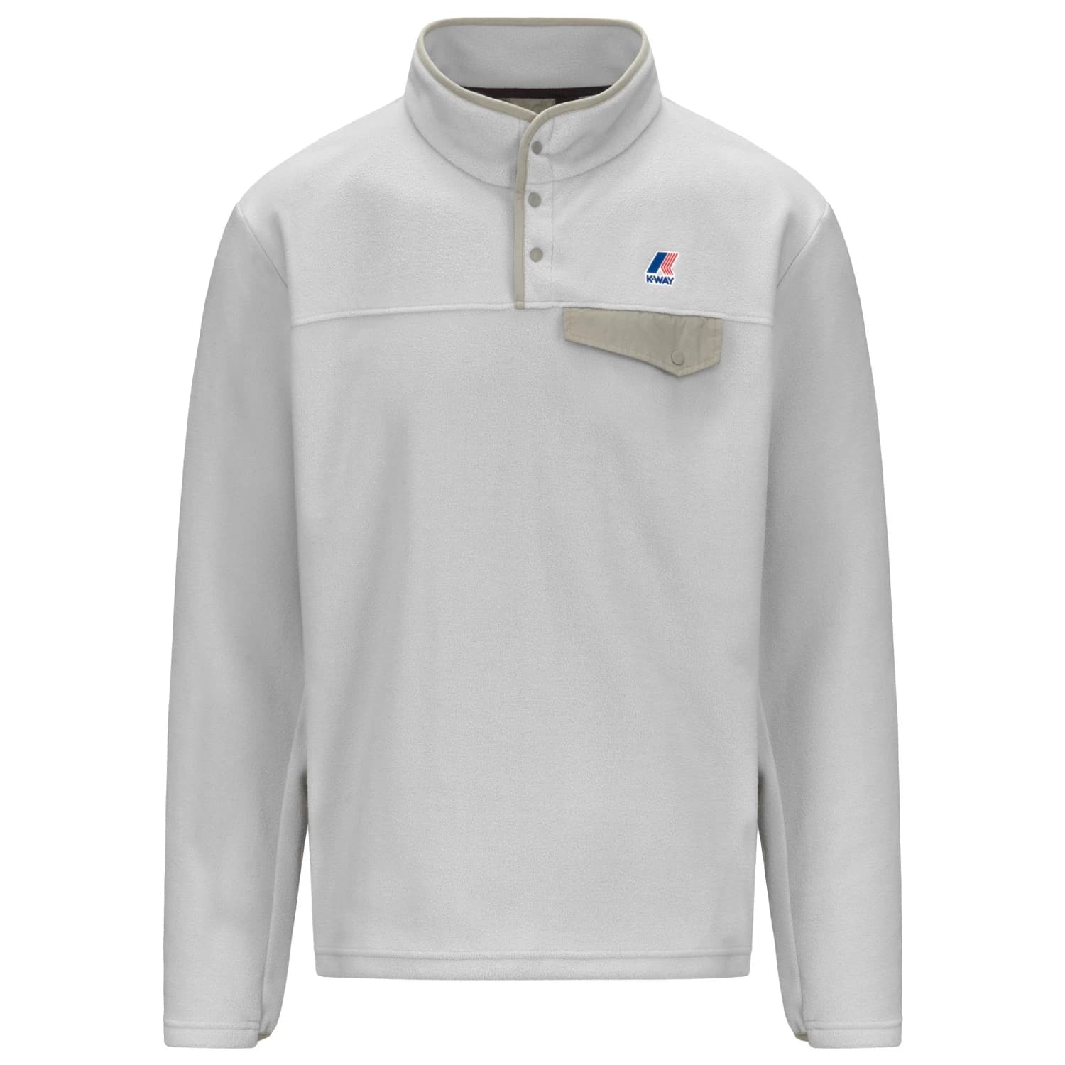 Мъжки пуловер K-Way Barnabe 4.0 Polar Jumper - Grey / Green Oak
