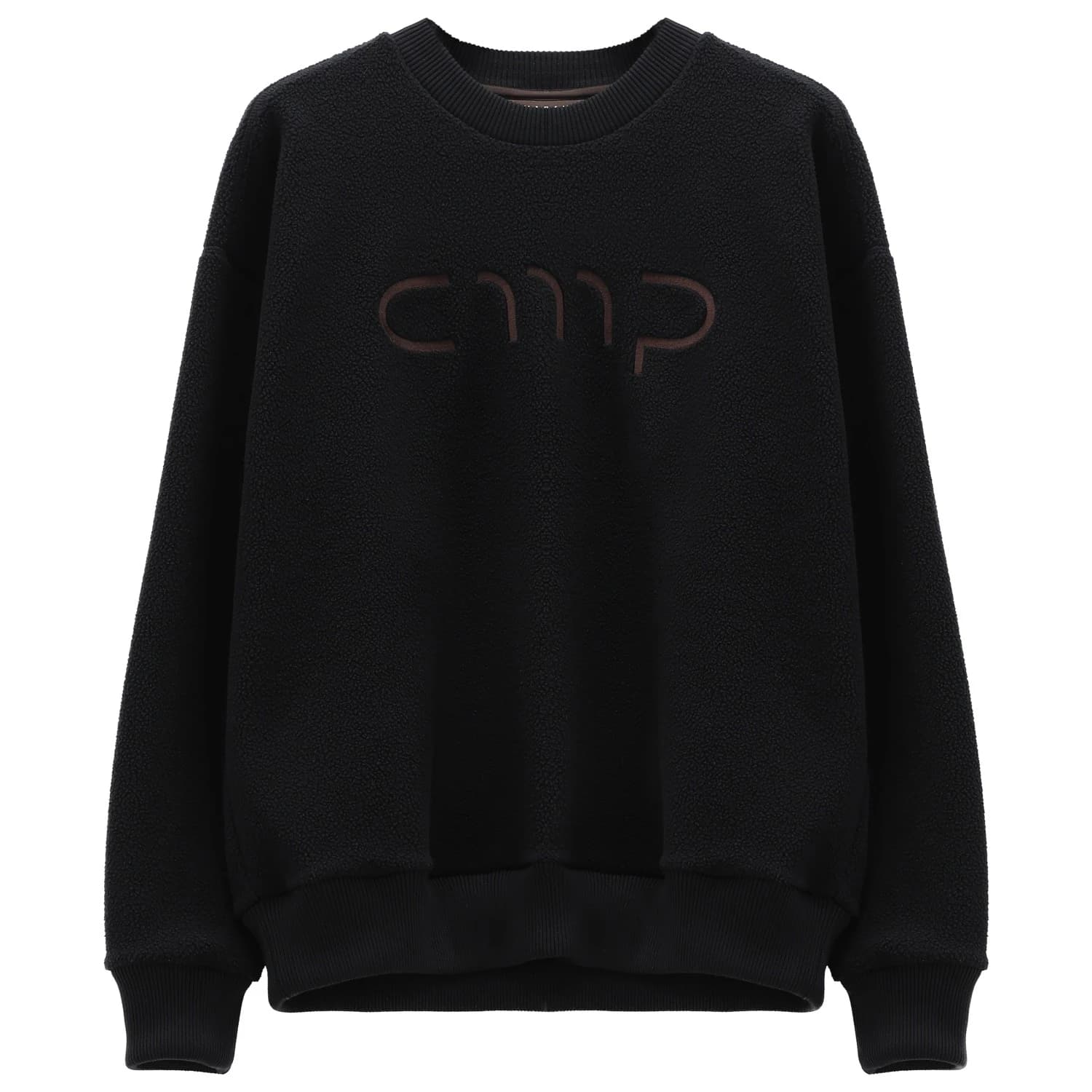 Поларен пуловер CMP Sweater with Logo Jumper - Nero