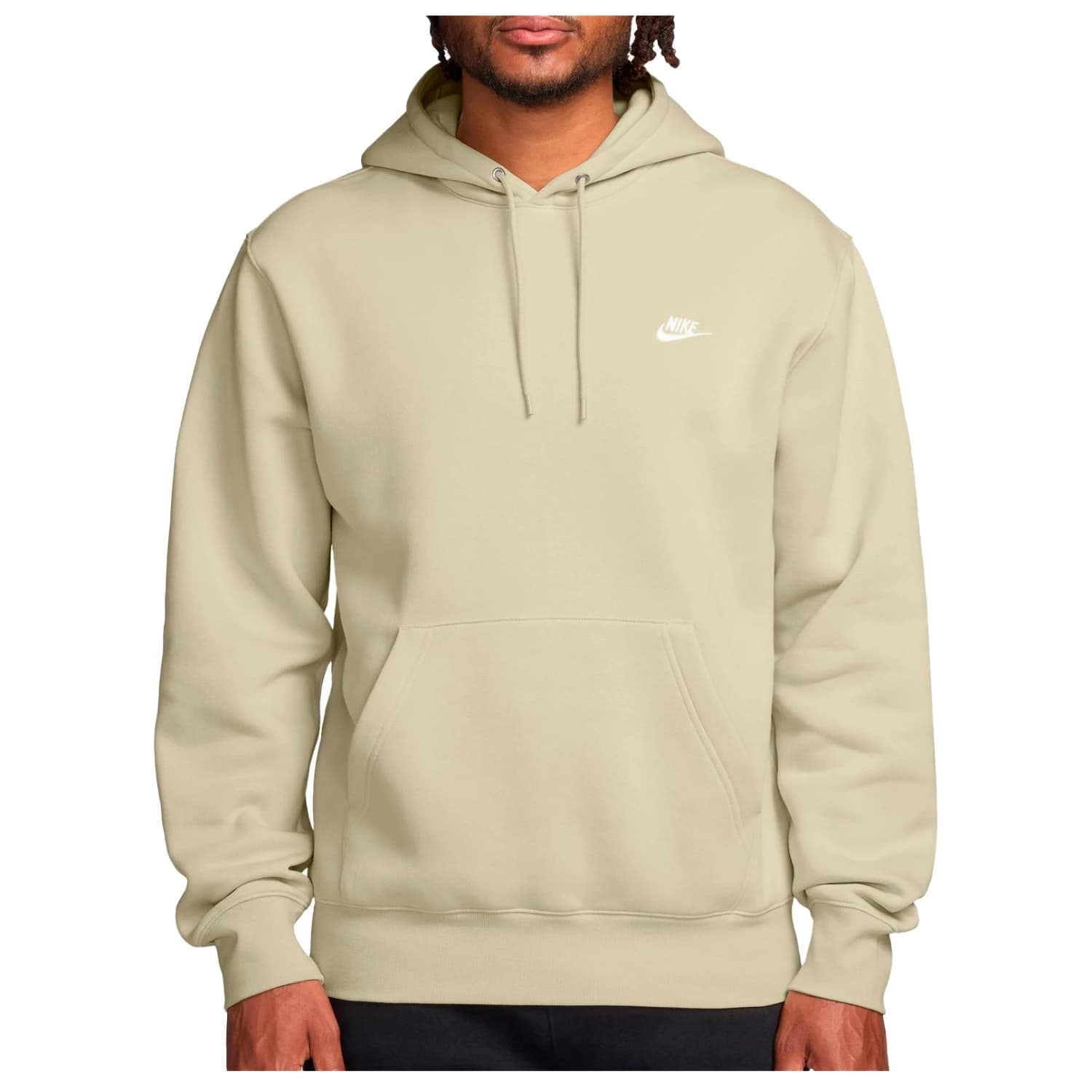 Мъжки суичър Nike Club Basketball Pull-Over Hoodie - Light Khaki / Light Khaki / White