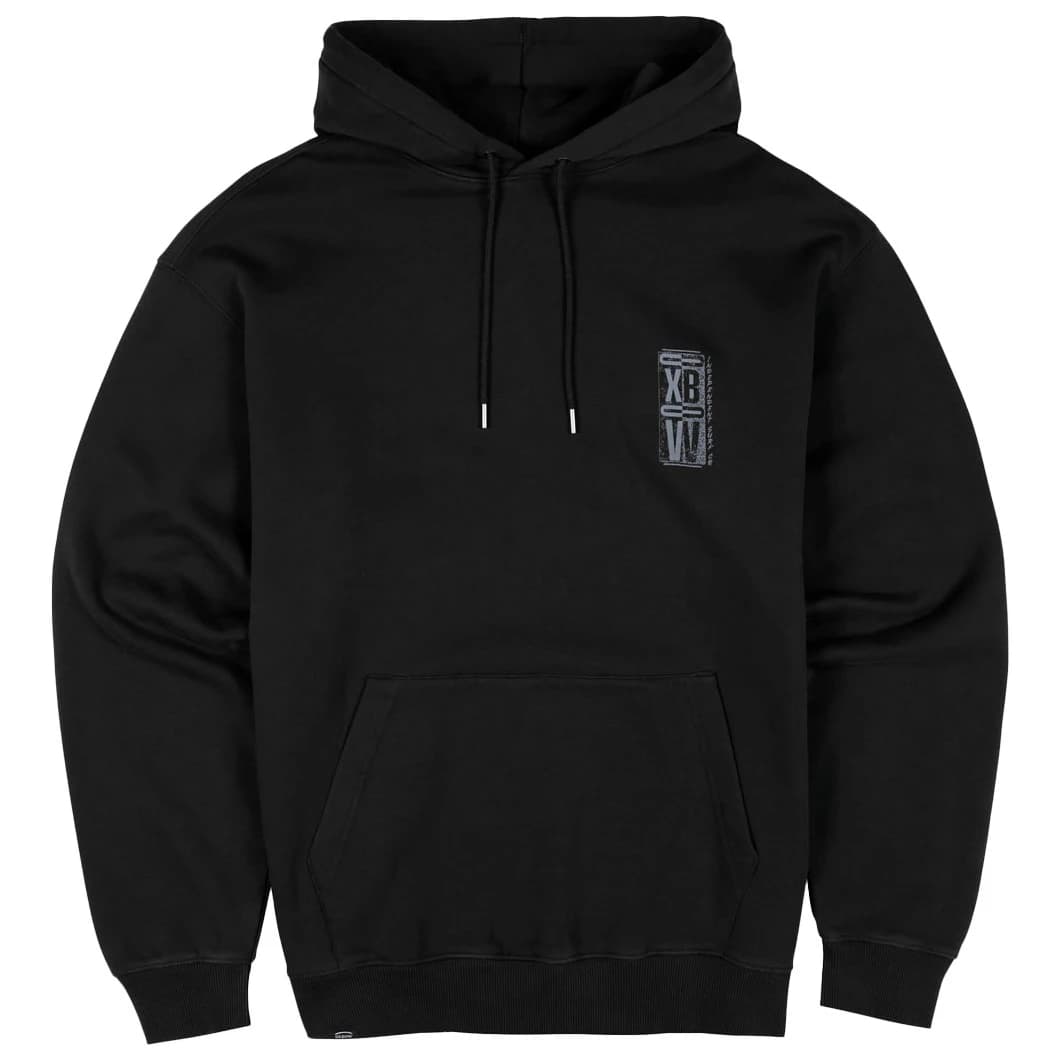 Мъжки суичър Oxbow Vertical Fleece Hood Hoodie - Black