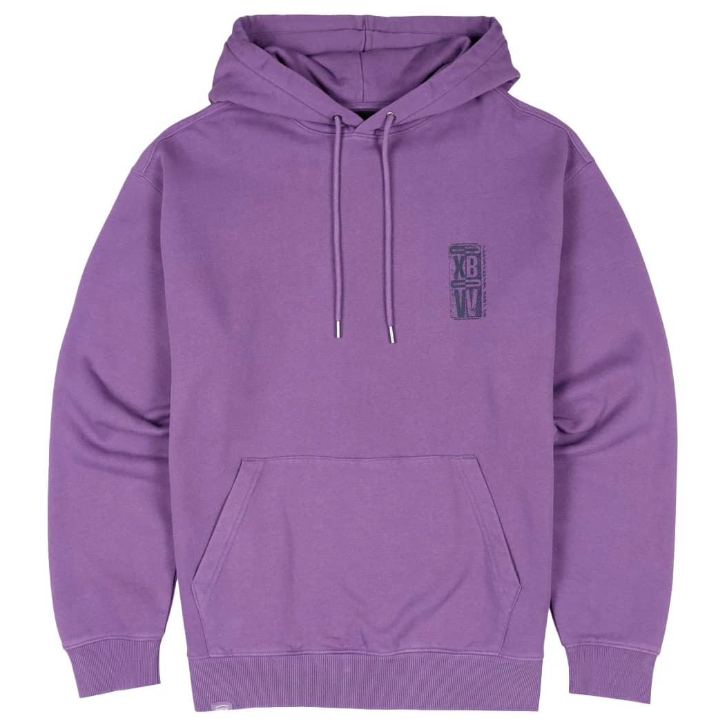 Мъжки суичър Oxbow Vertical Fleece Hood Hoodie - Purple