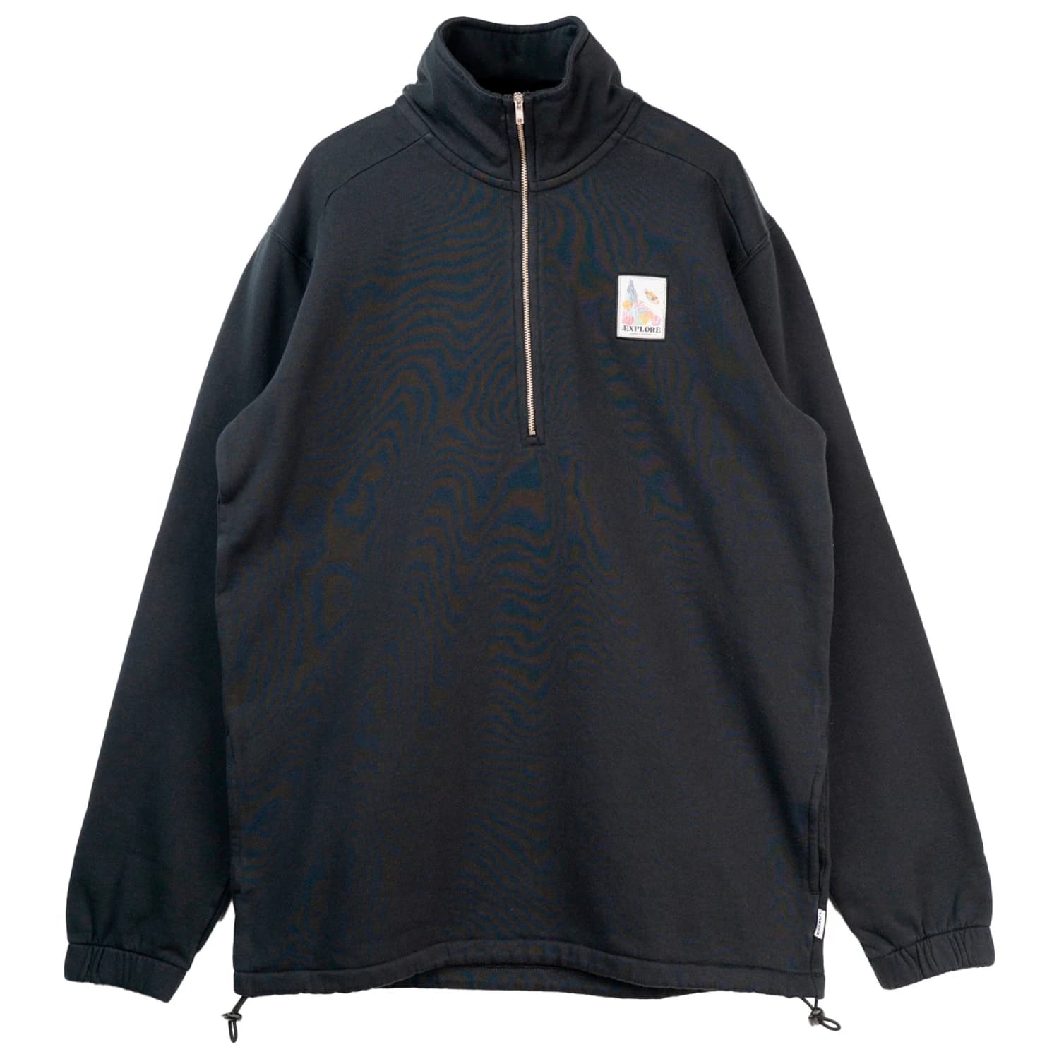 Мъжки пуловер LAKOR Halfzip Wall of Wonder Patch Jumper - Moonless Night