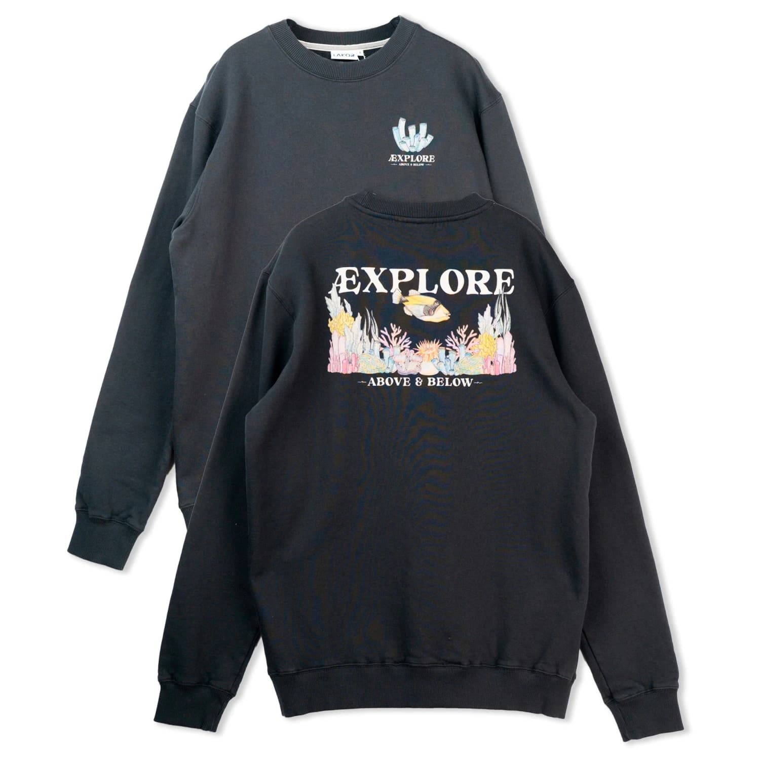 Мъжки пуловер LAKOR Underwater Garden Crewneck Jumper - Moonless Night