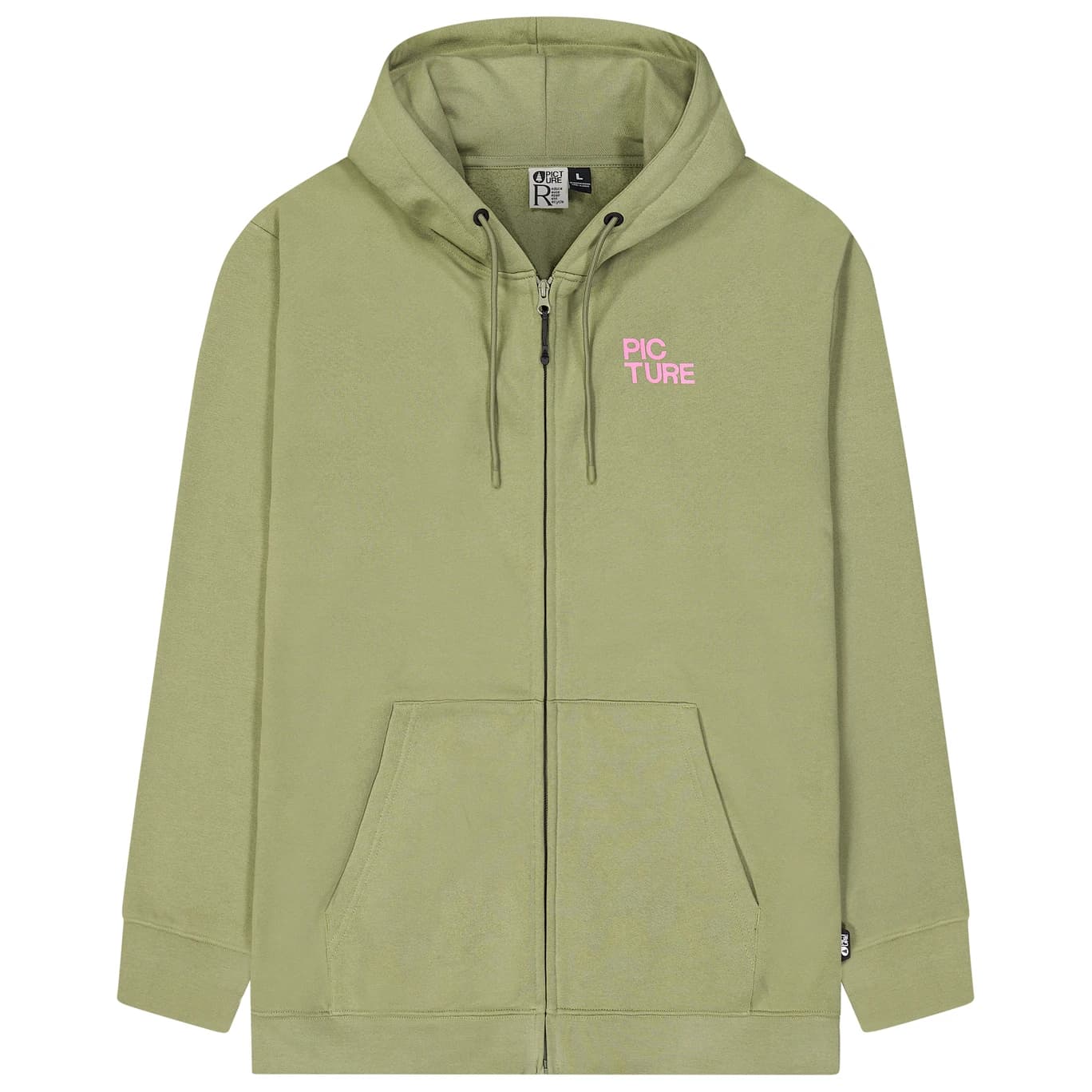 Мъжки суичър Picture Endako Zip Hoodie - Aloe
