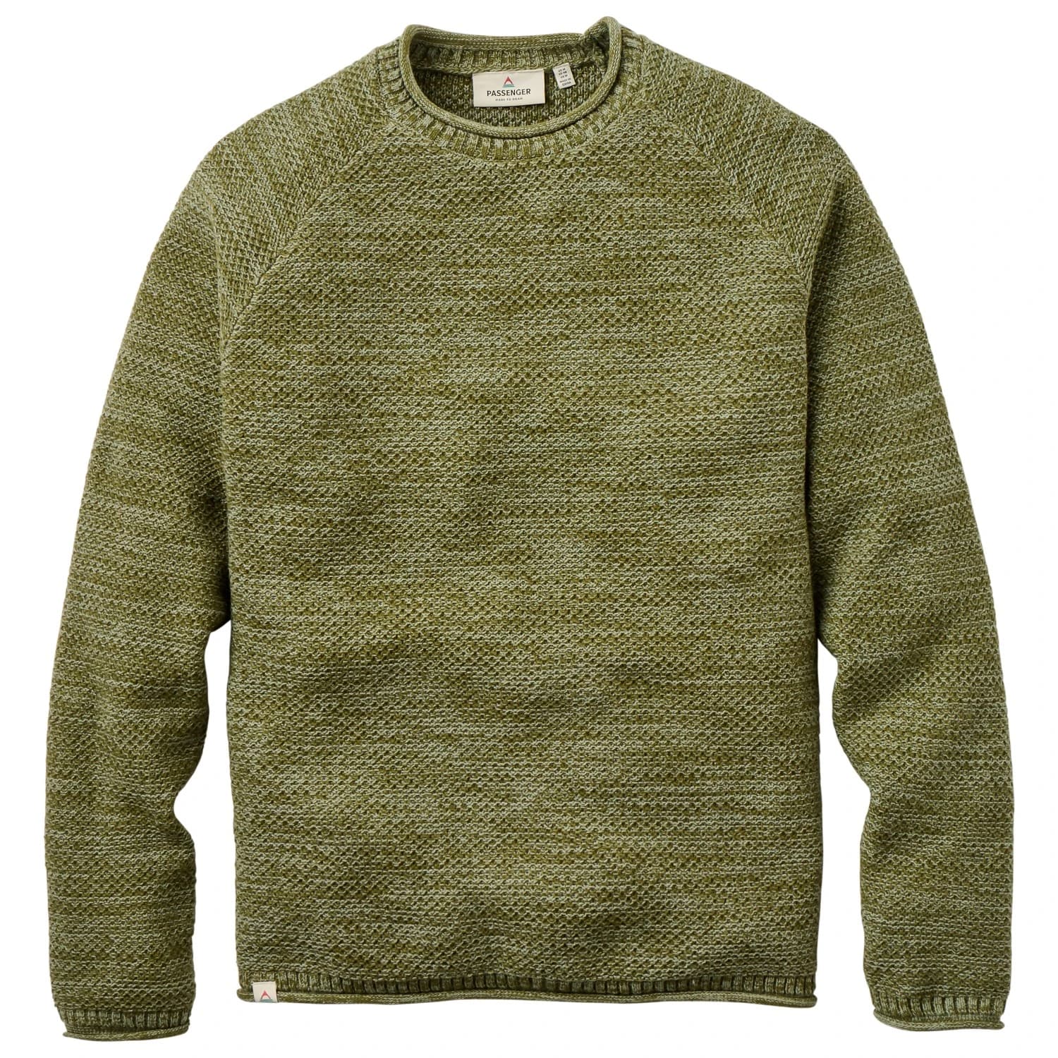 Мъжки пуловер Passenger Shore Organic Cotton Knit Jumper - Khaki