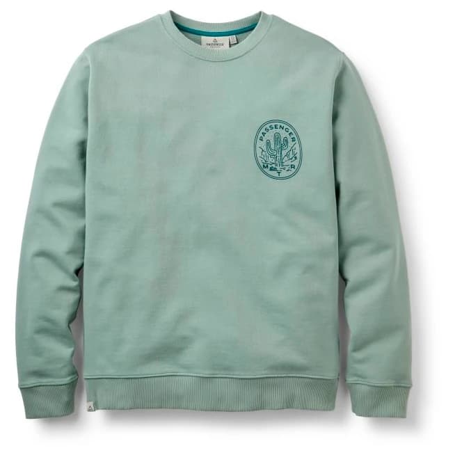 Мъжки пуловер Passenger Sonoma Recycled Cotton Sweatshirt Jumper - Pistachio