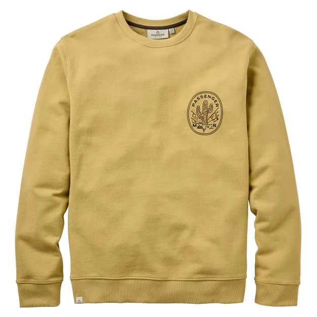 Мъжки пуловер Passenger Sonoma Recycled Cotton Sweatshirt Jumper - Warm Beige