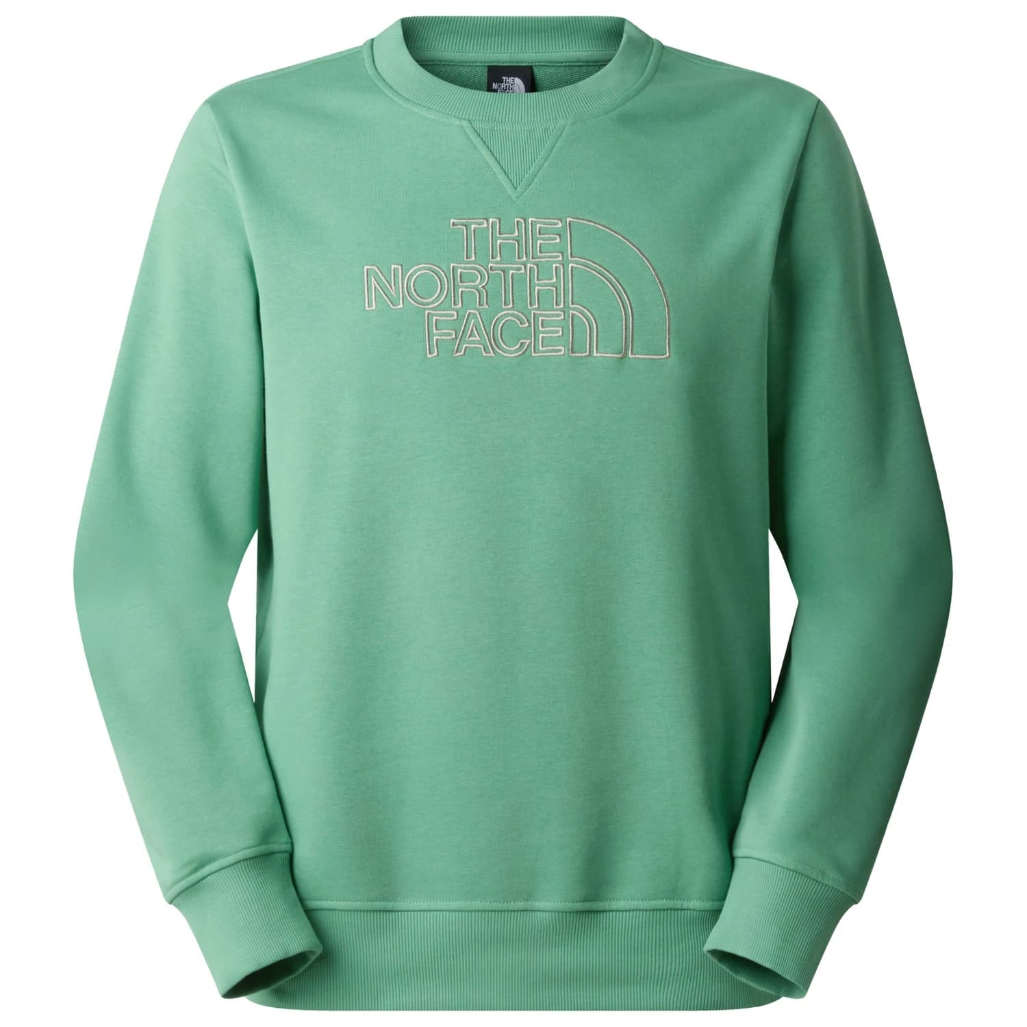 Мъжки пуловер The North Face Drew Peak Light Regular Crew Jumper - Dimmed Algae / Stone Slab