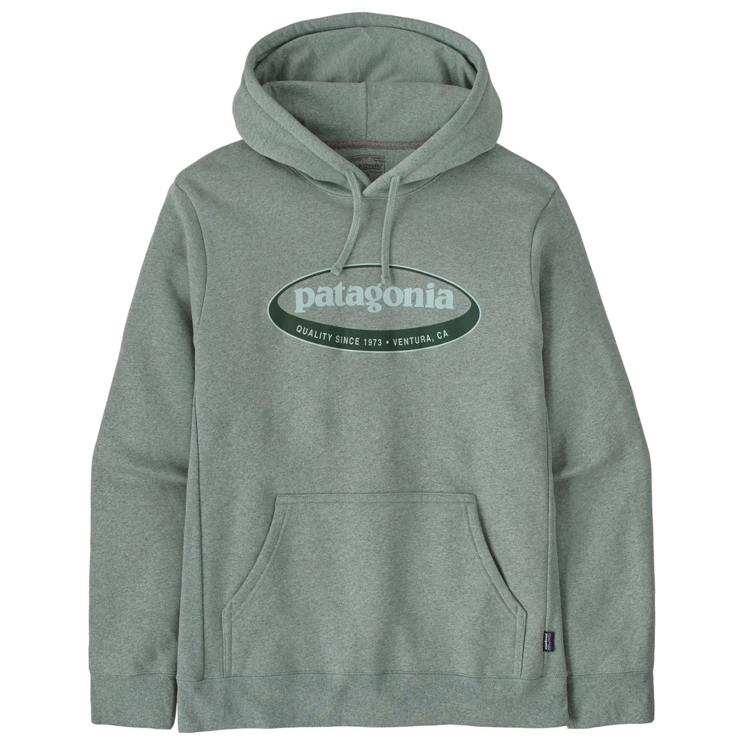 Мъжки суичър Patagonia 95 Oval Logo Uprisal Hoody Hoodie - Cover Green
