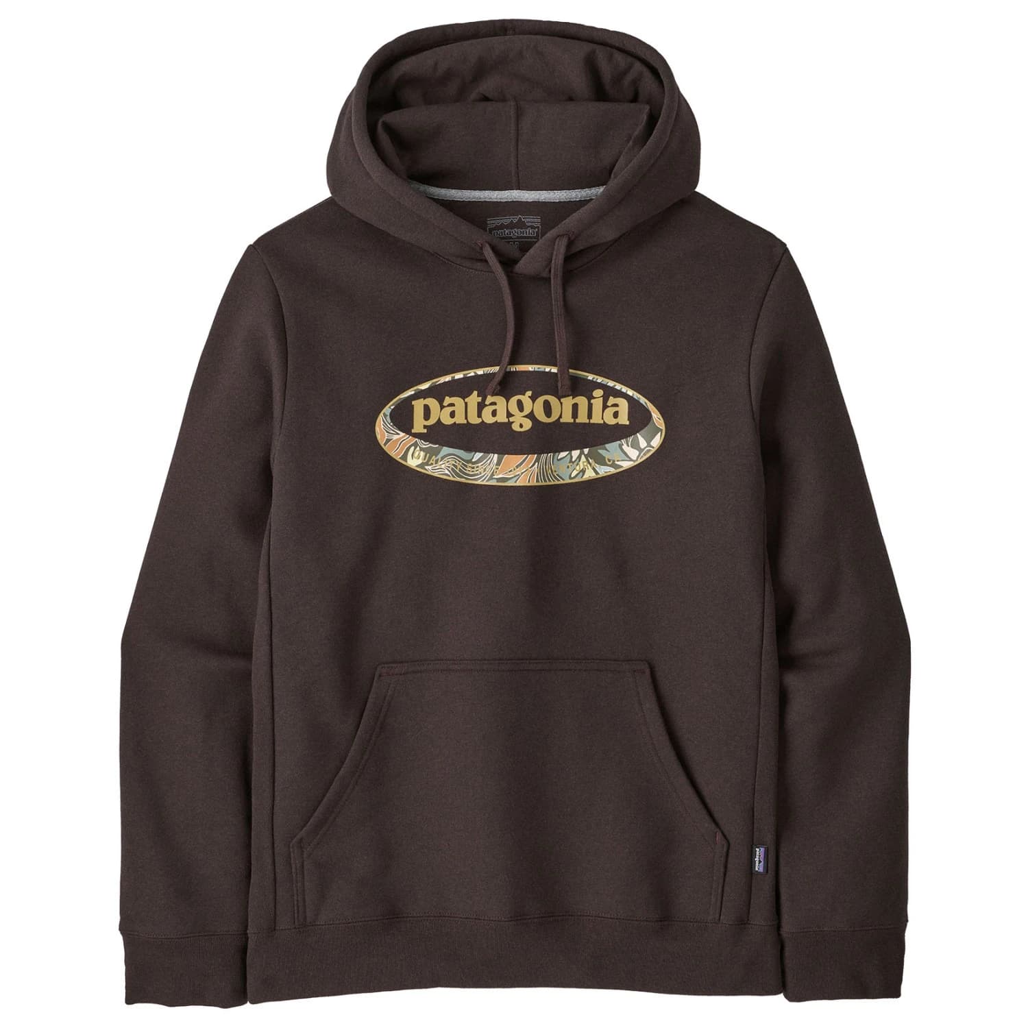 Мъжки суичър Patagonia 95 Oval Logo Uprisal Hoody Hoodie - Den Brown: Heliotropic