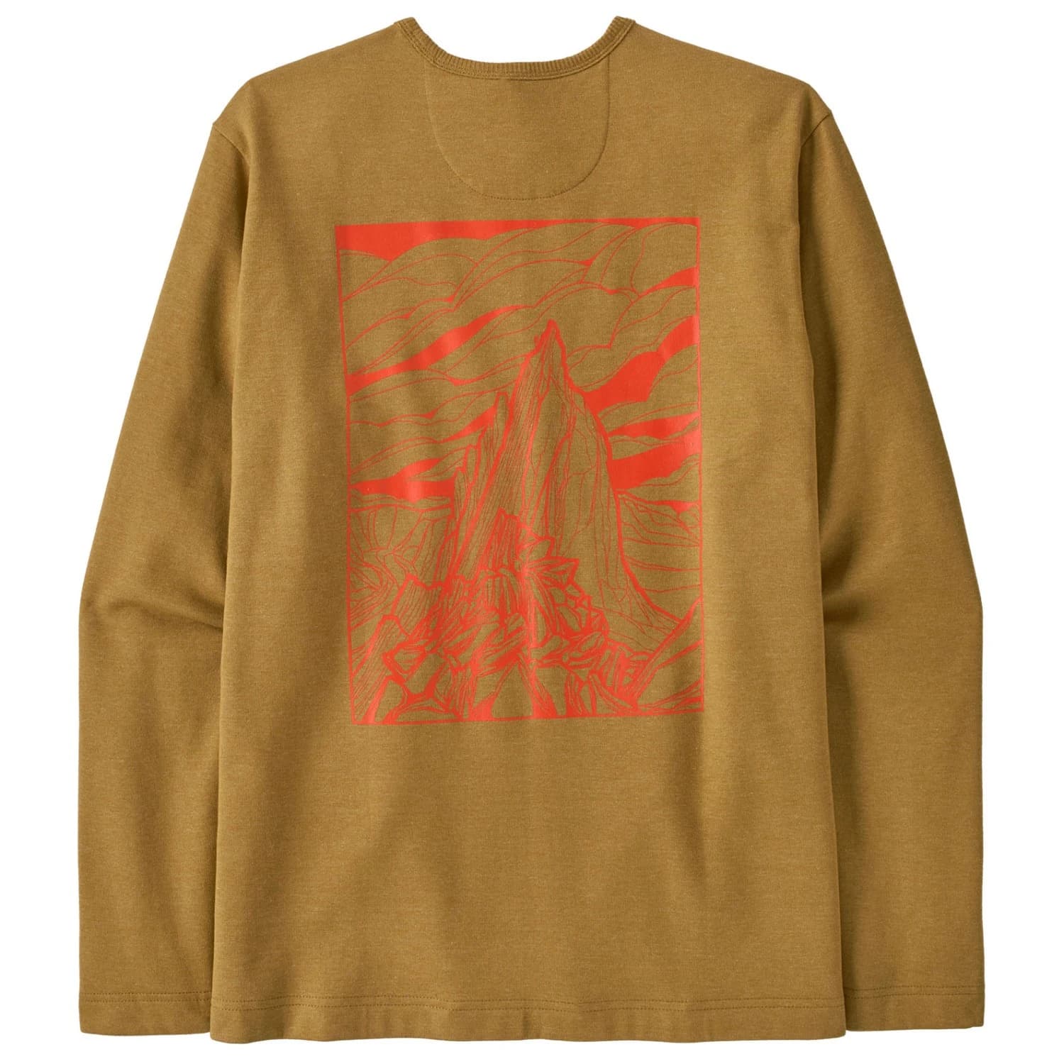 Мъжки пуловер Patagonia LW Cloud Crag Wildrise Crew Jumper - Bobcat Brown