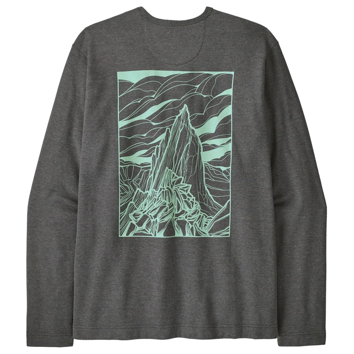 Мъжки пуловер Patagonia LW Cloud Crag Wildrise Crew Jumper - Ink Black