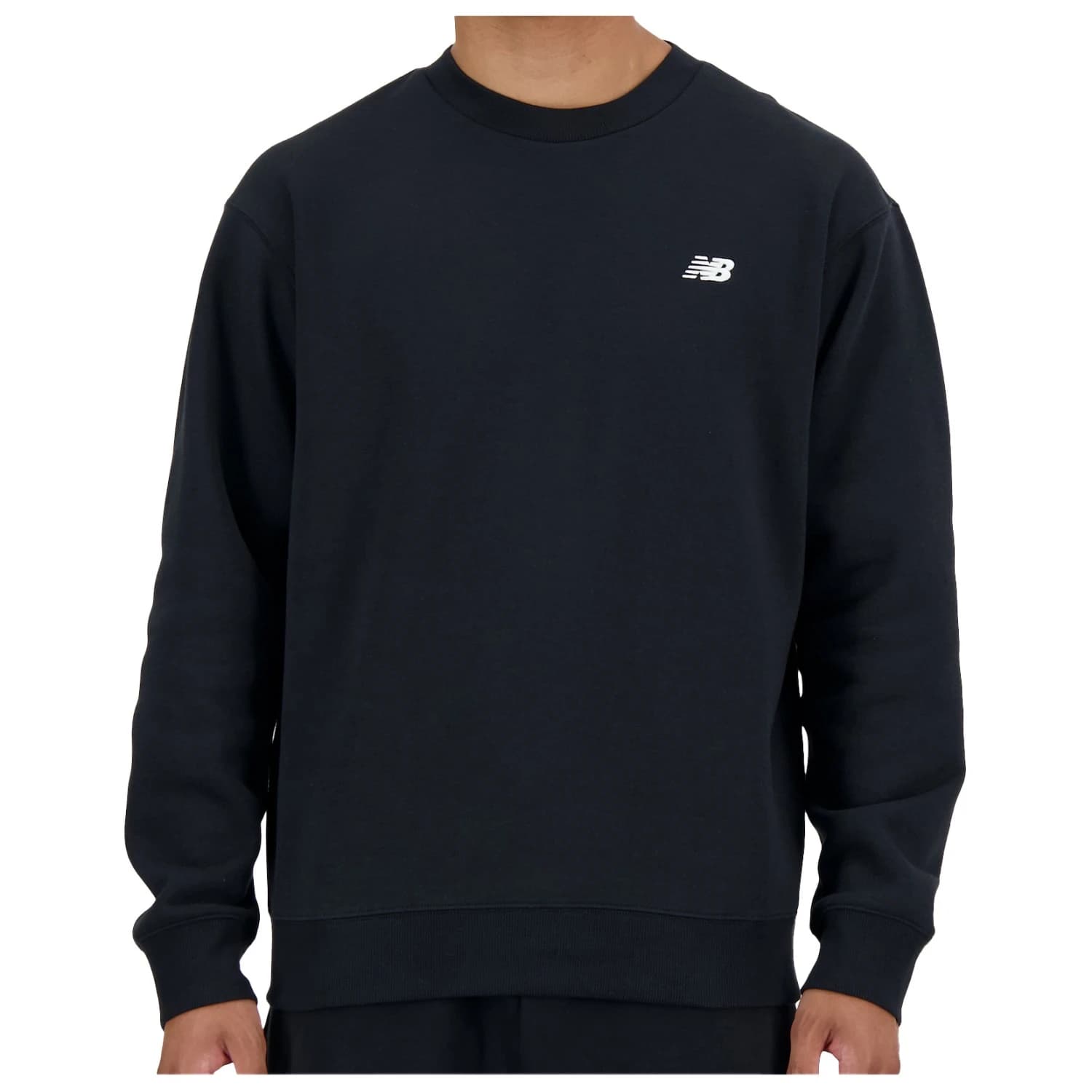 Мъжки пуловер New Balance Sport Essentials Fleece Crew Jumper - Black