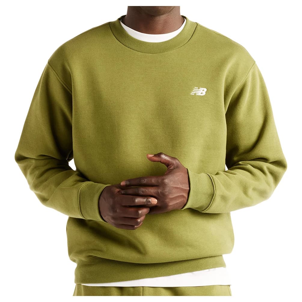 Мъжки пуловер New Balance Sport Essentials Fleece Crew Jumper - Sport Green
