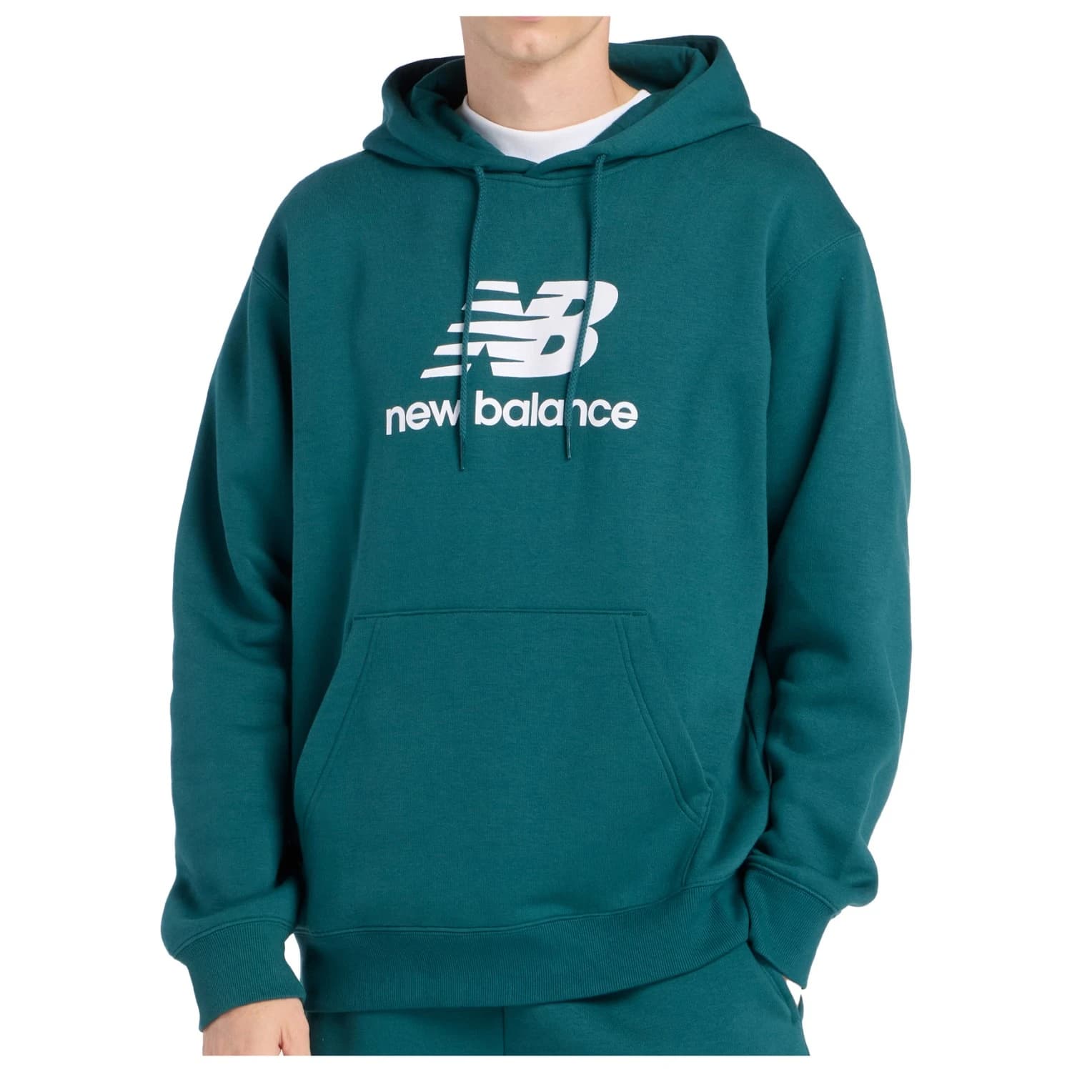 Мъжки суичър New Balance Sport Essentials Fleece Logo Hoodie - Medusa Green