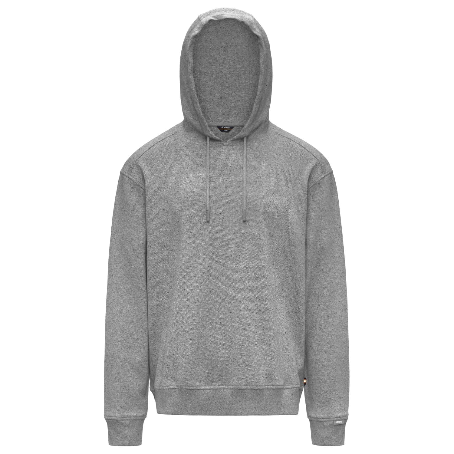 Мъжки суичър K-Way Lorly Linen Blend Hoodie - Grey Mid Mel