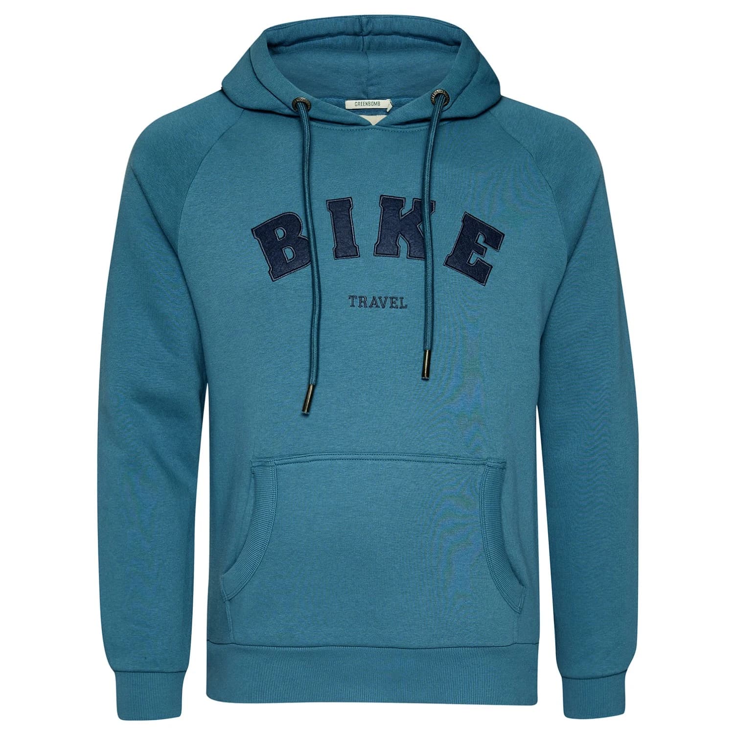 Мъжки суичър GreenBomb Bike Travel Trek Hoodie - Tidal Blue