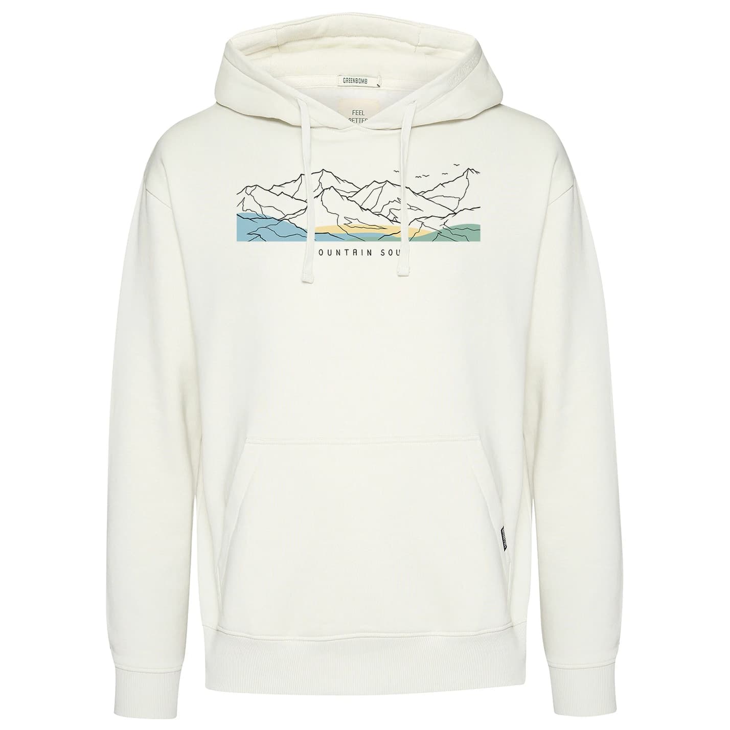 Мъжки суичър GreenBomb Mountain Soul Joy Hoodie - Moonstone