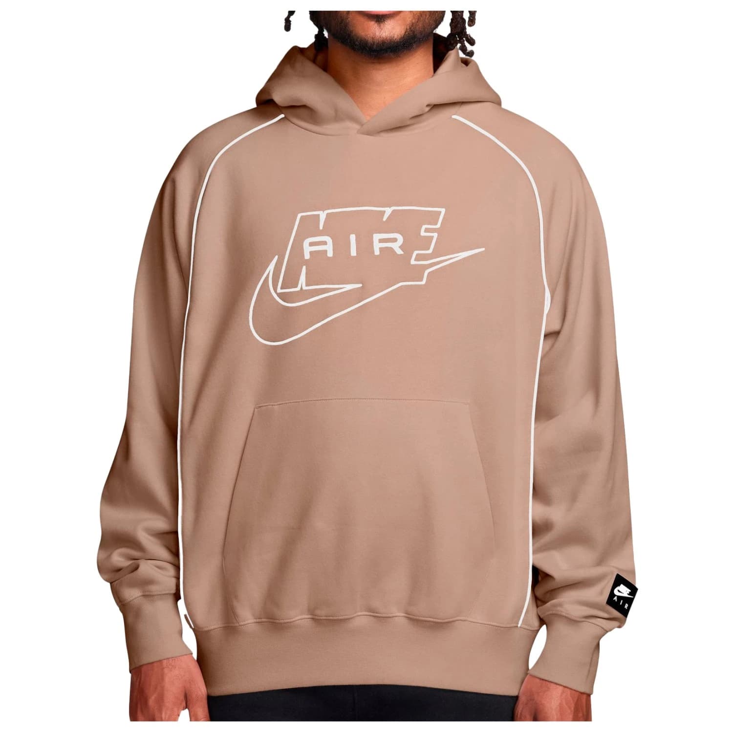Мъжки суичър Nike Air Pullover Hoody Hoodie - Hemp / White / White