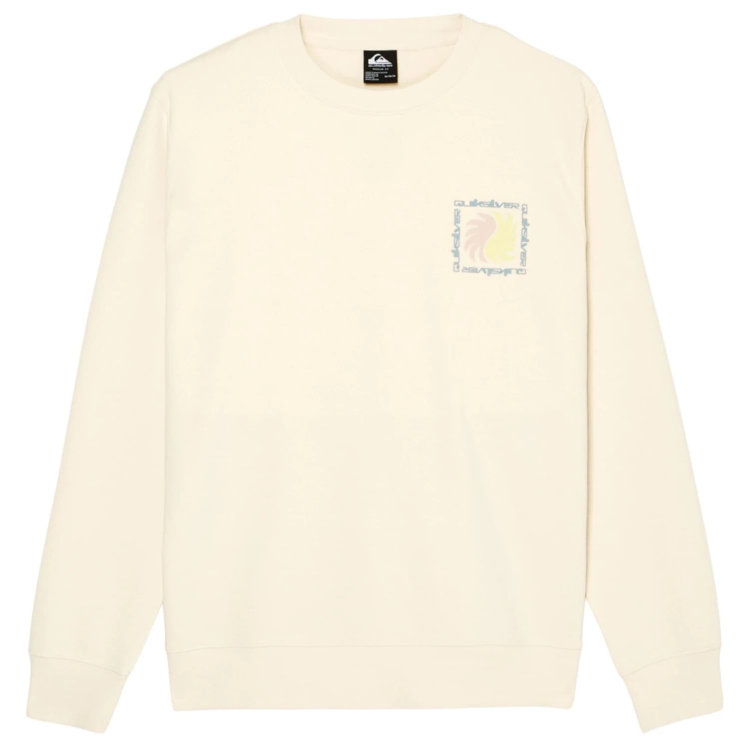 Мъжки пуловер Quiksilver Vibes Crew Jumper - Bone