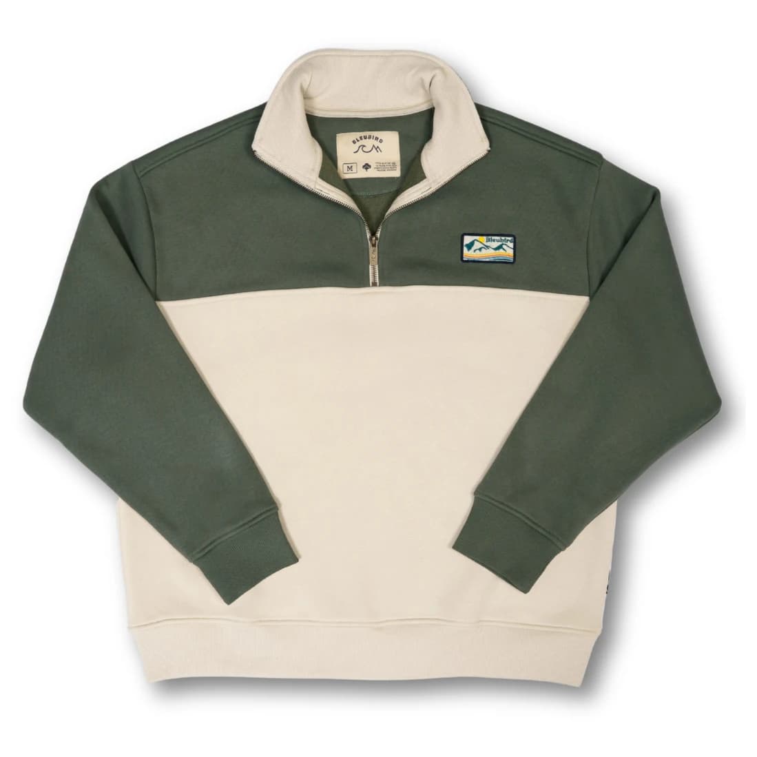 Пуловер Bleubird Bracken Quarter Zip Jumper - Sand